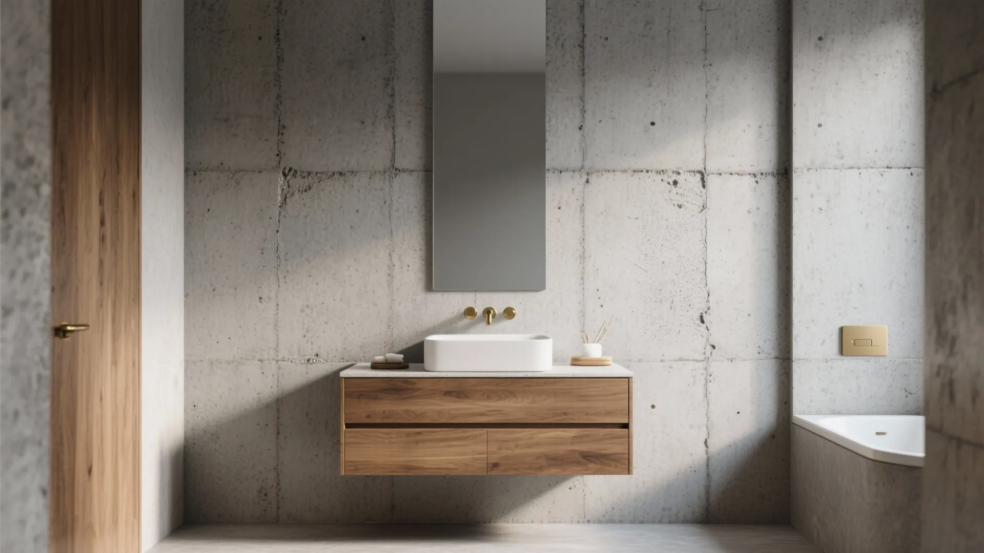 3. Textured Concrete Look for an Industrial Edge