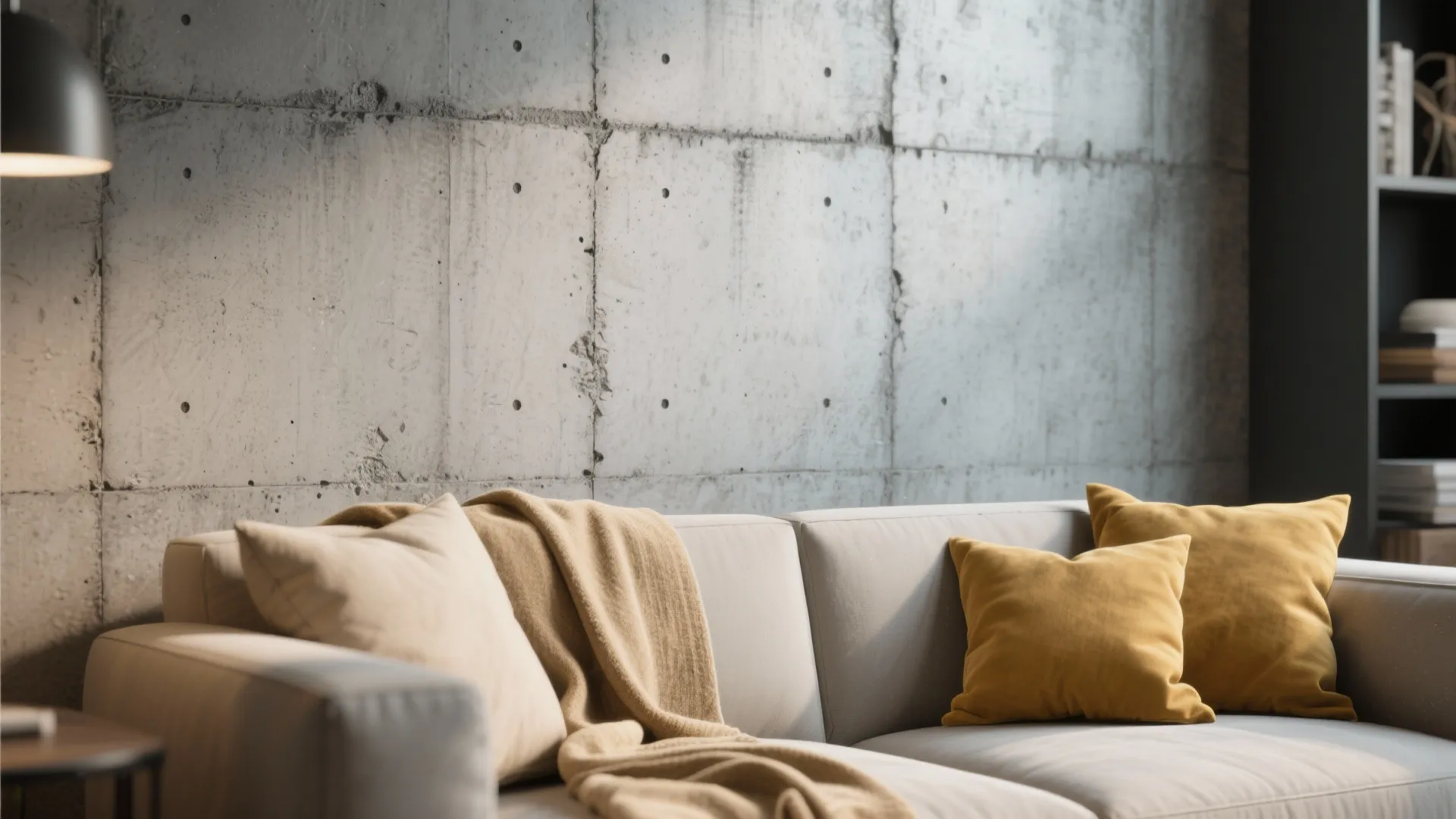 Textured Concrete Grey Wallpaper