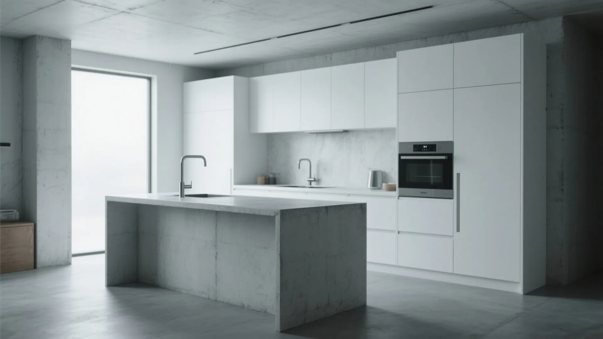 4. Concrete or Honed Cement for an Industrial Edge