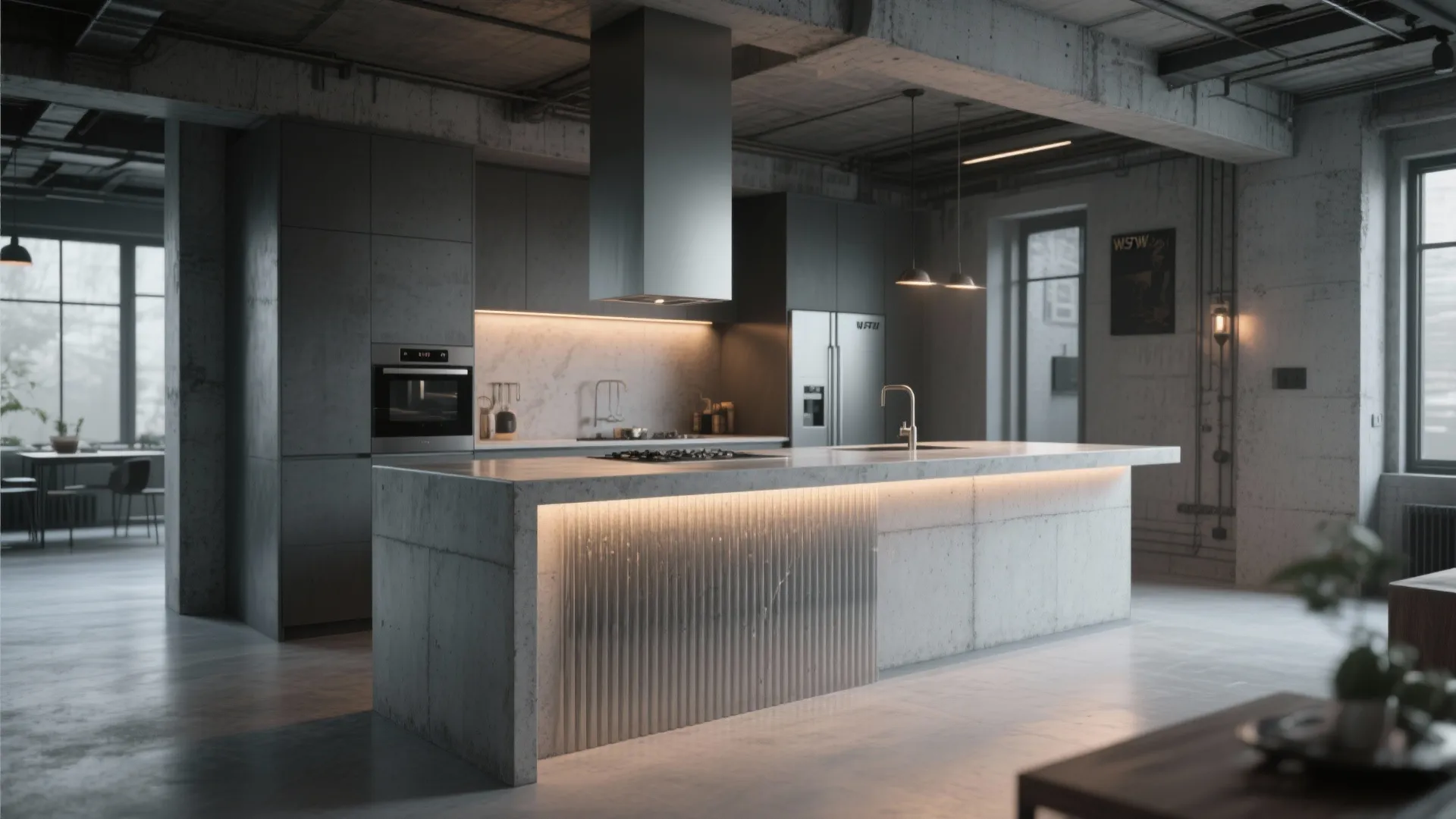 3. Polished Concrete for an Industrial Edge