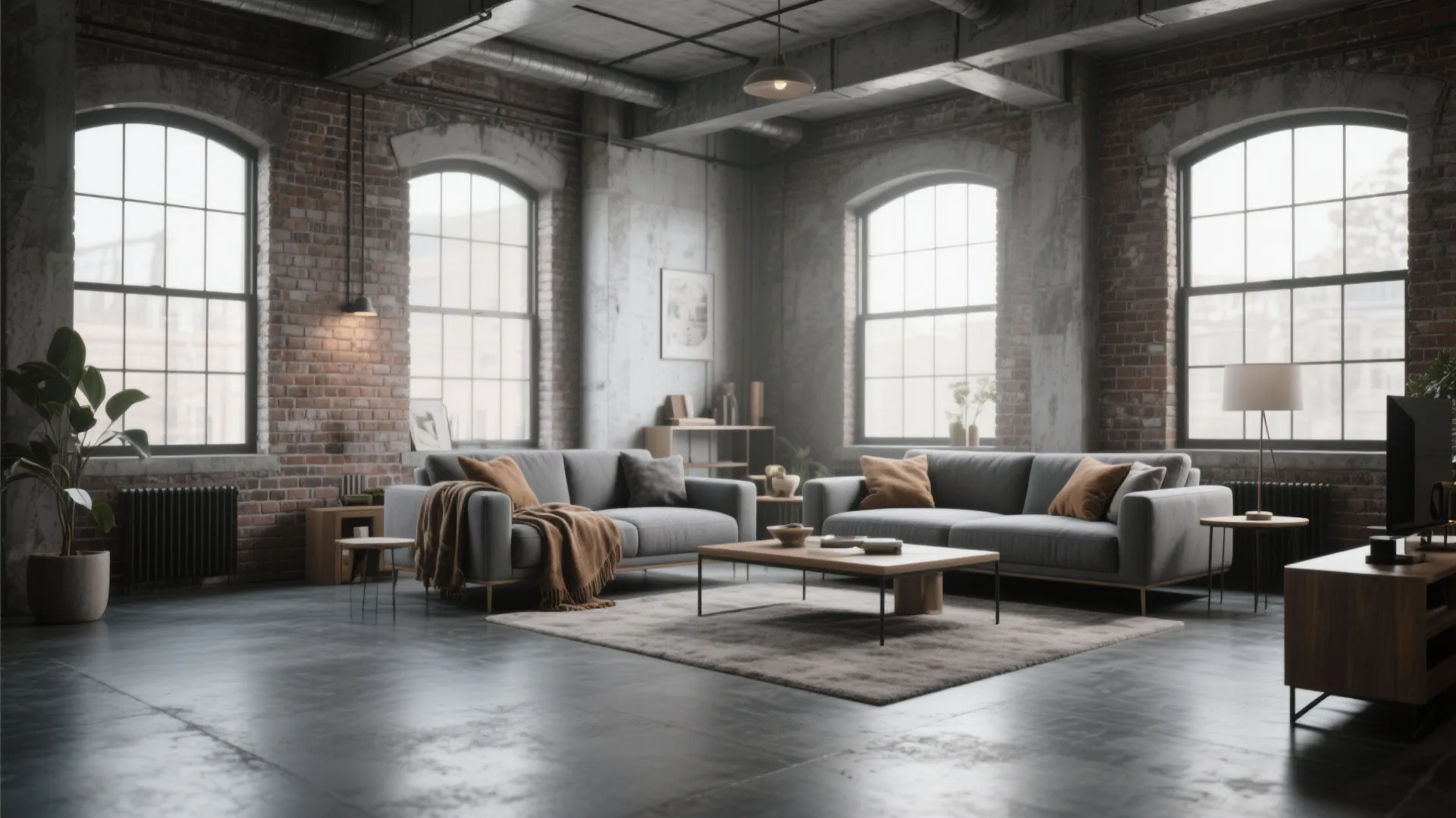 3. Concrete-Look Vinyl