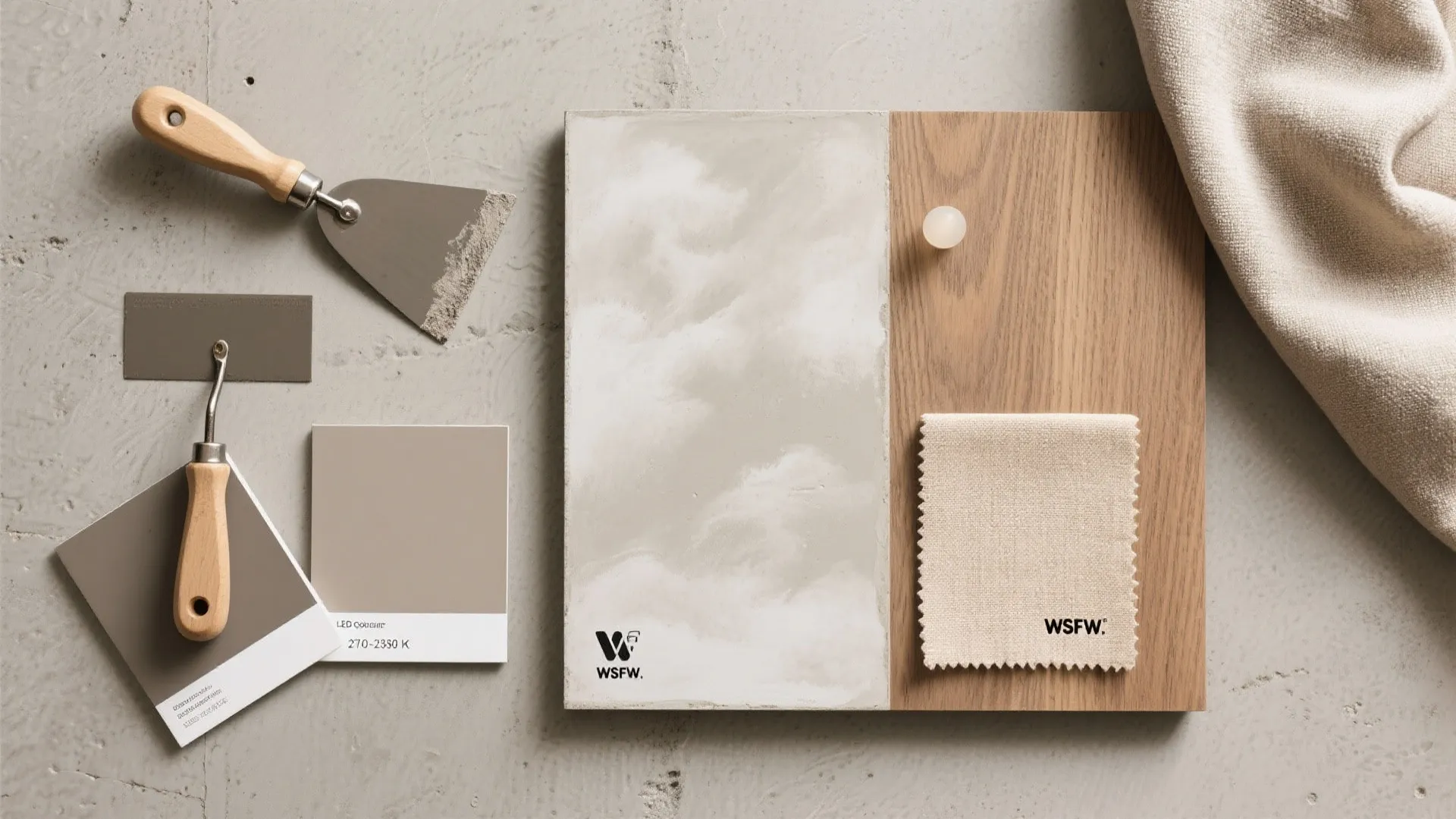 Soft Concrete-Look Microcement Paint Feel