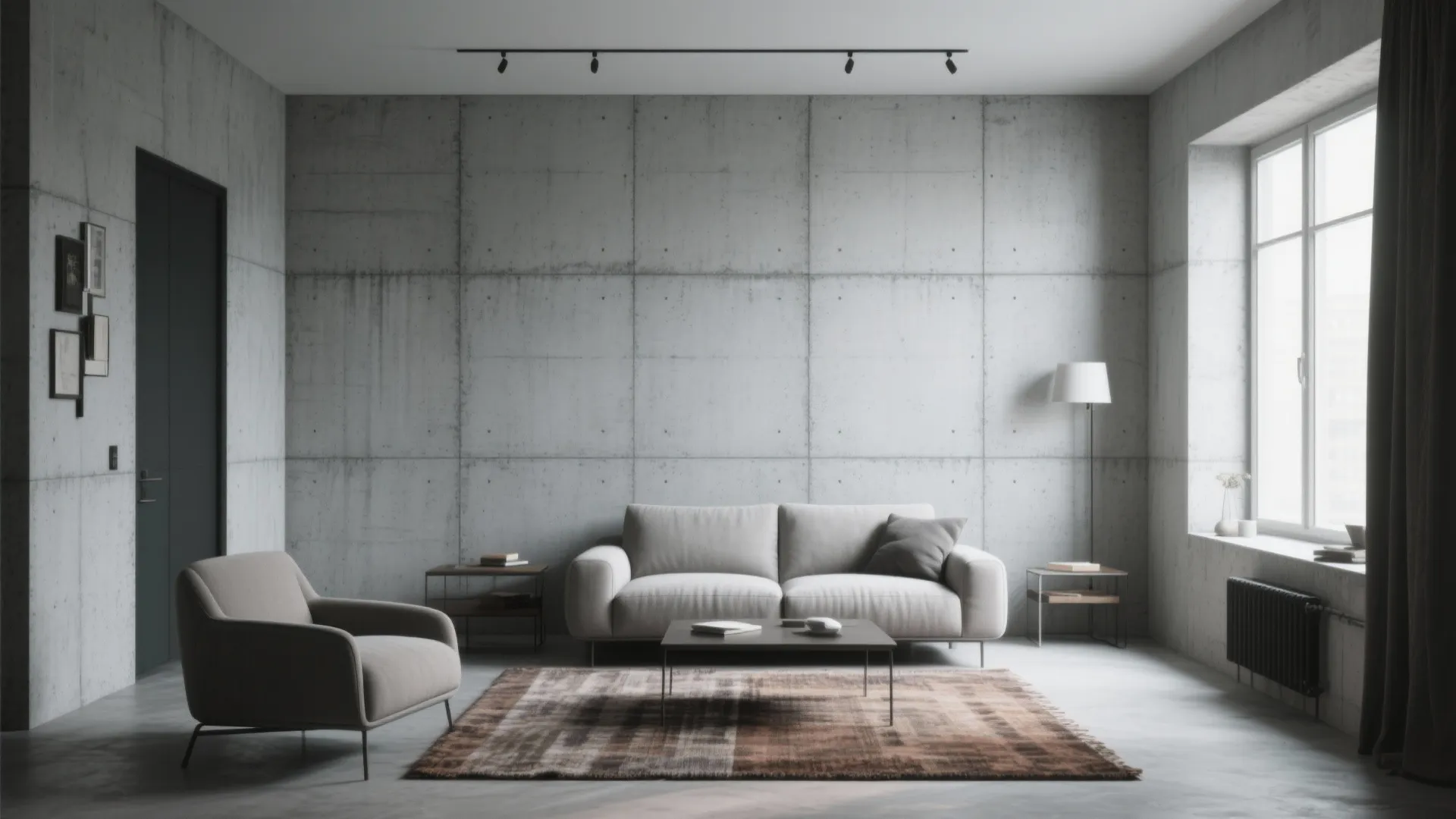 3. Large-format Concrete-look Slabs