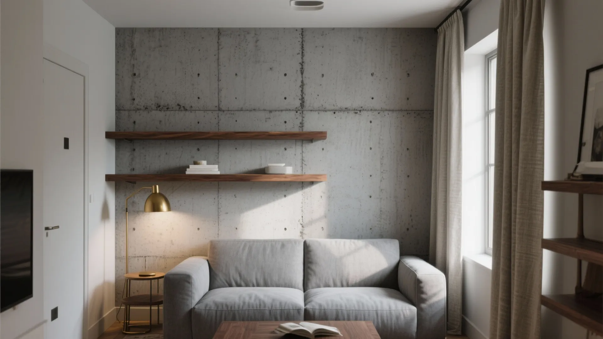 Textured Concrete Wall PNG for a Modern Edge