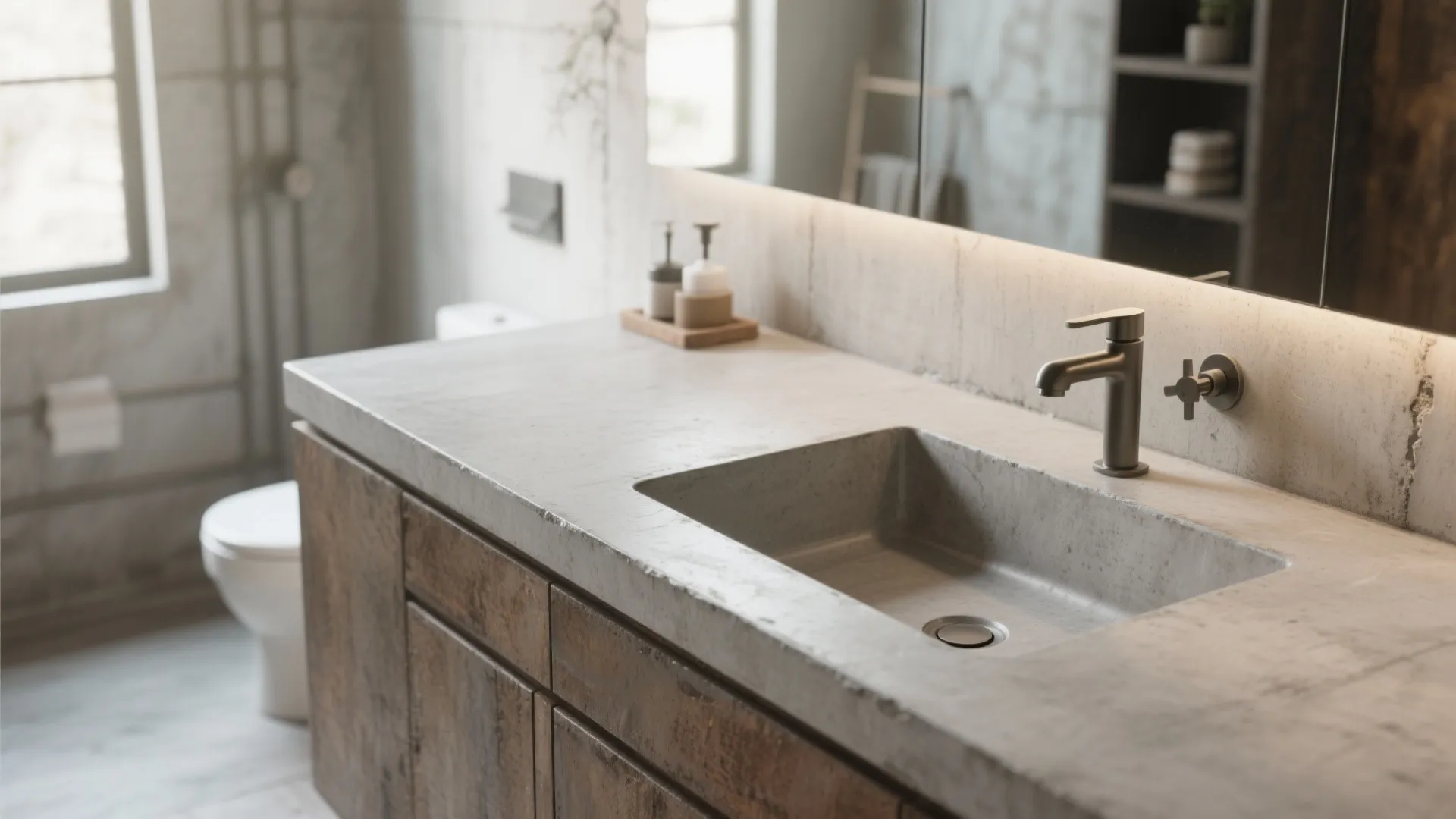 8. Concrete Counter with Undermount Sink
