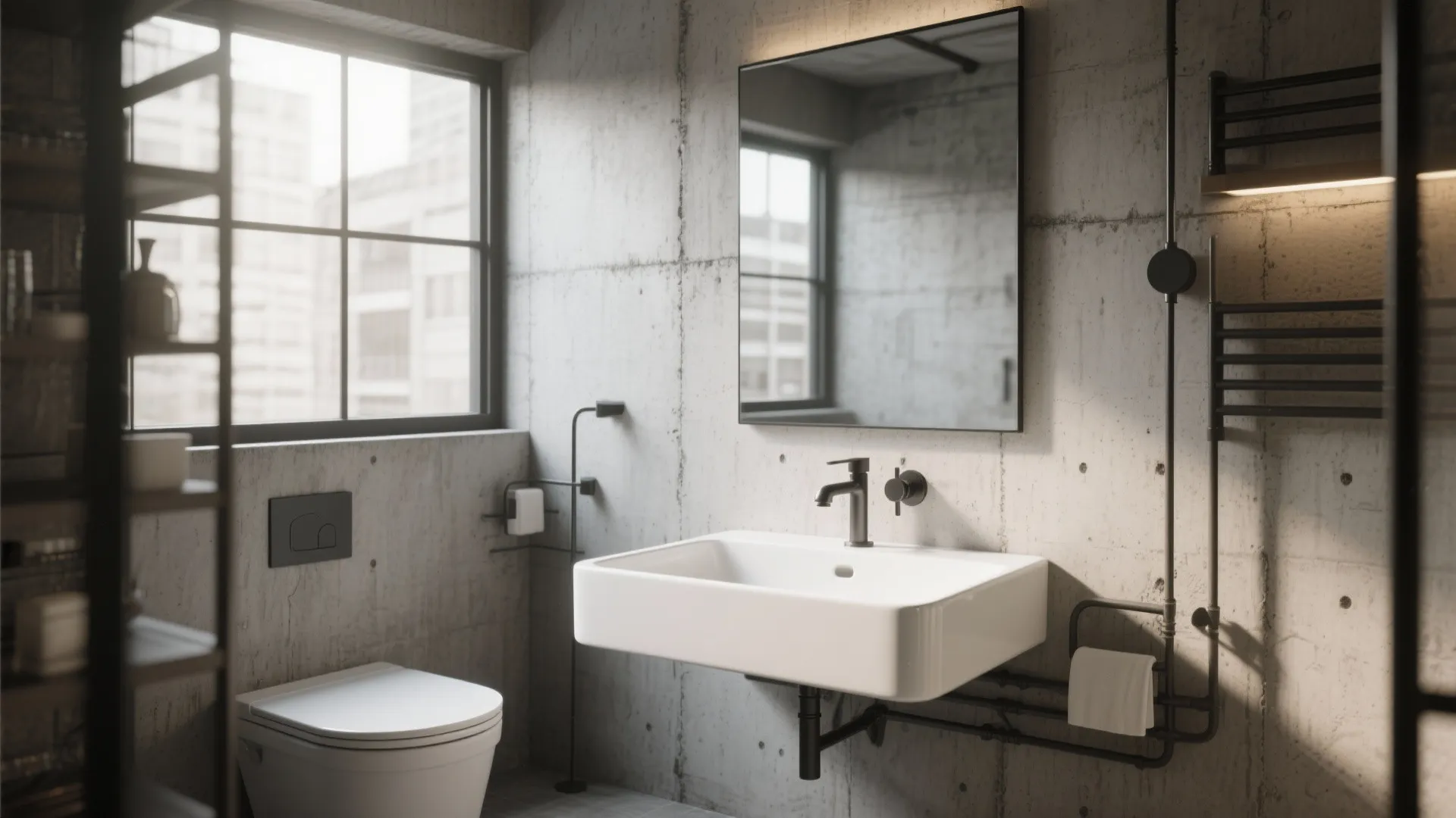 7. Concrete Finish Walls