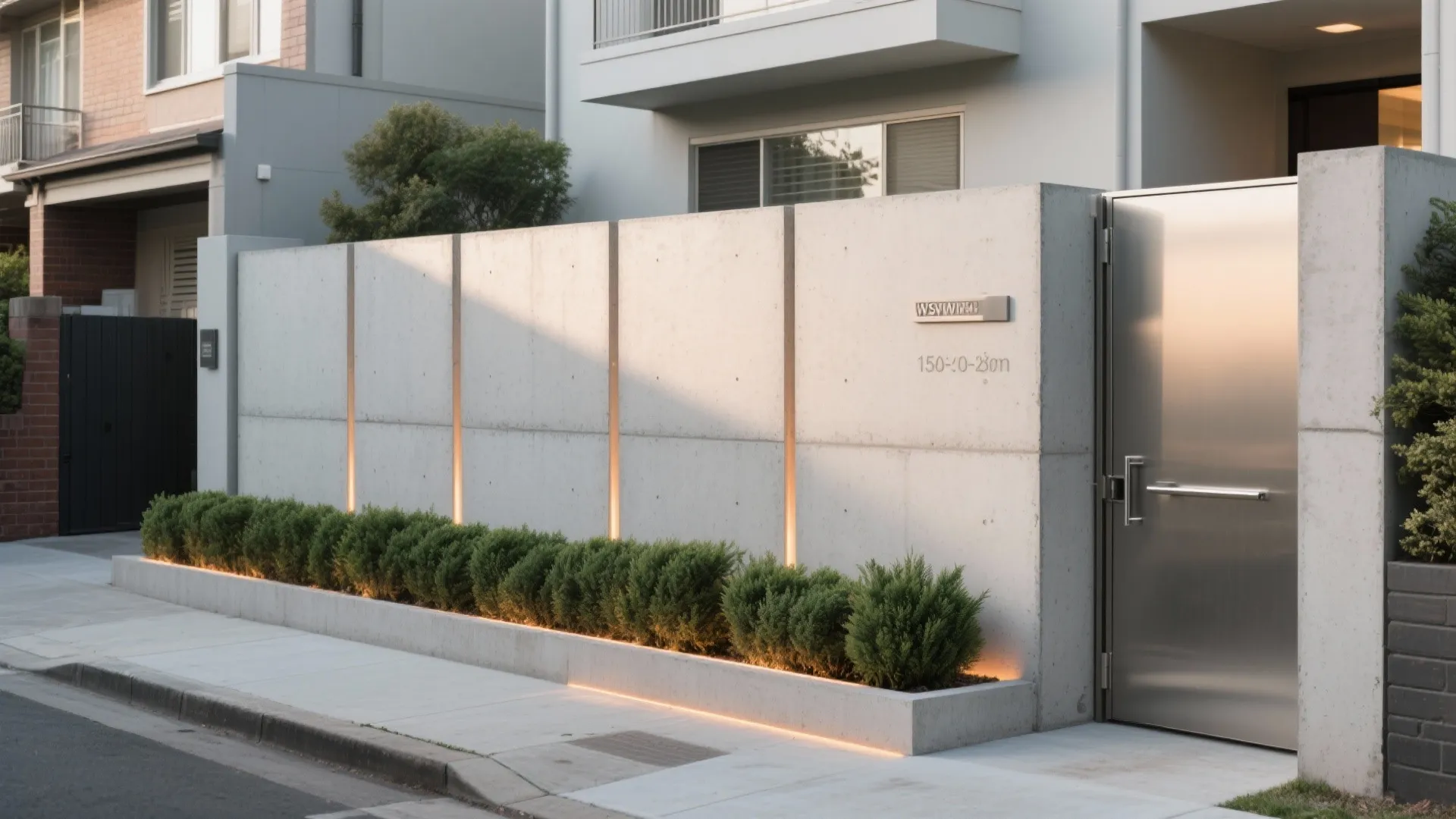 Minimalist Concrete with Shadow Gaps