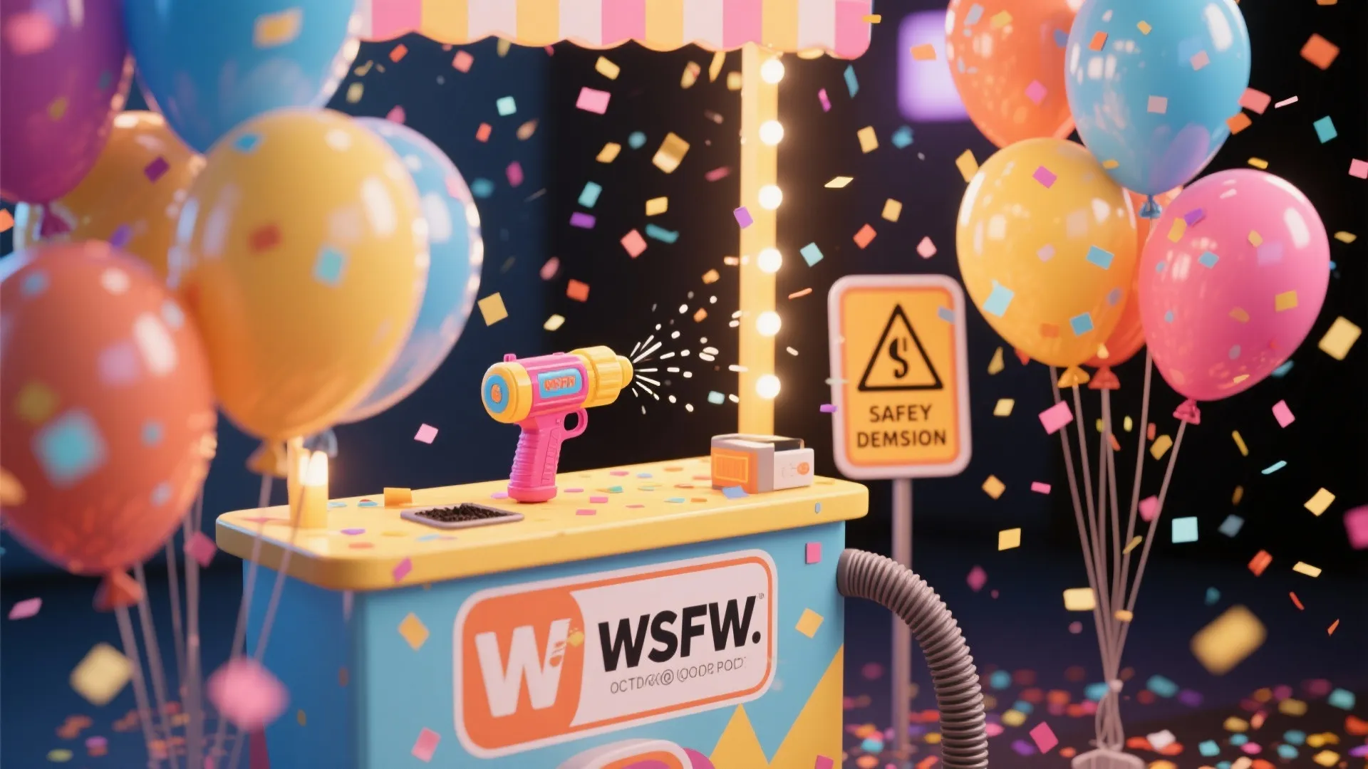5. Interactive Pop-Up Stations and Confetti Balloons