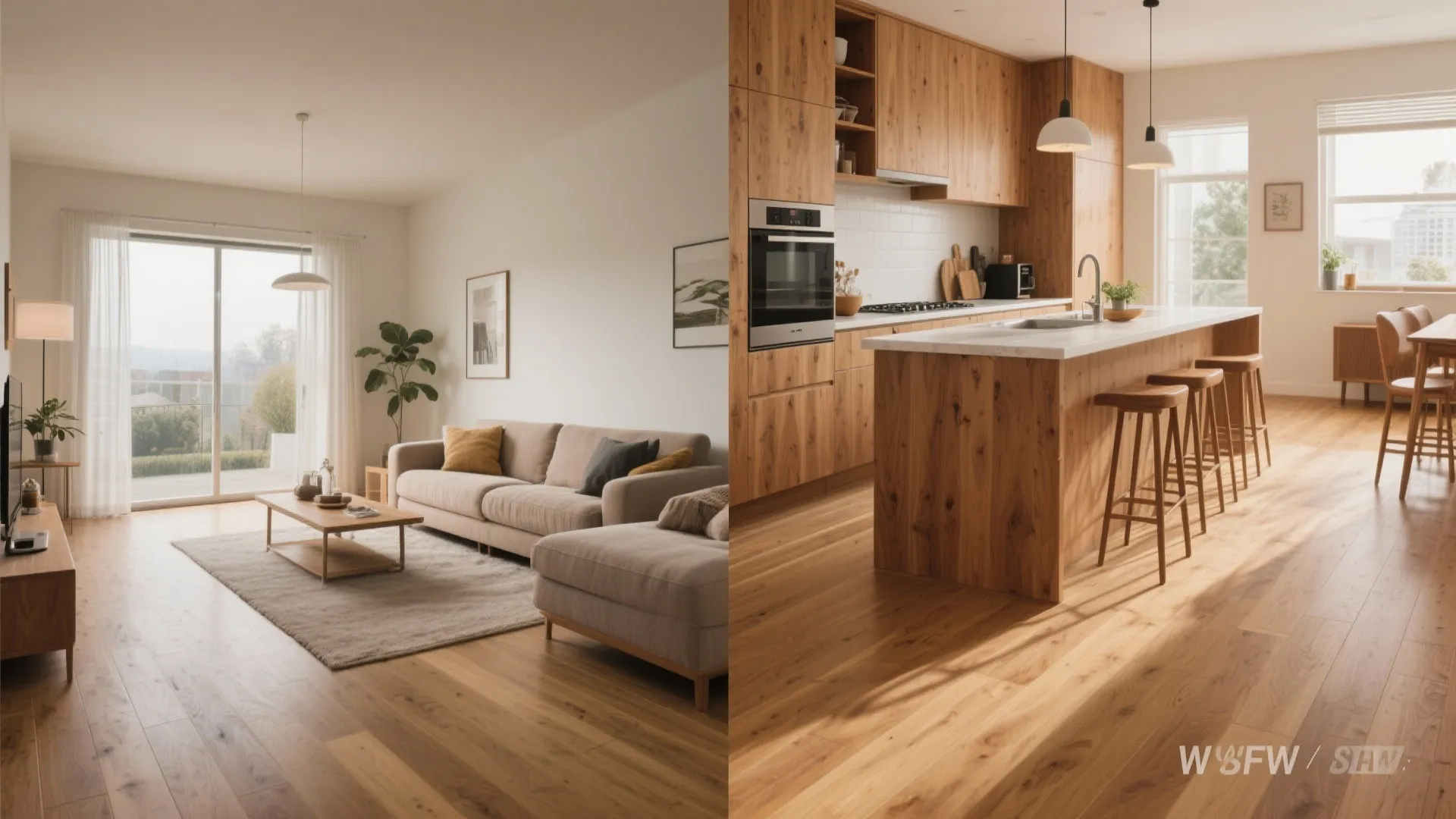 7. Consistent Flooring for Seamless Flow