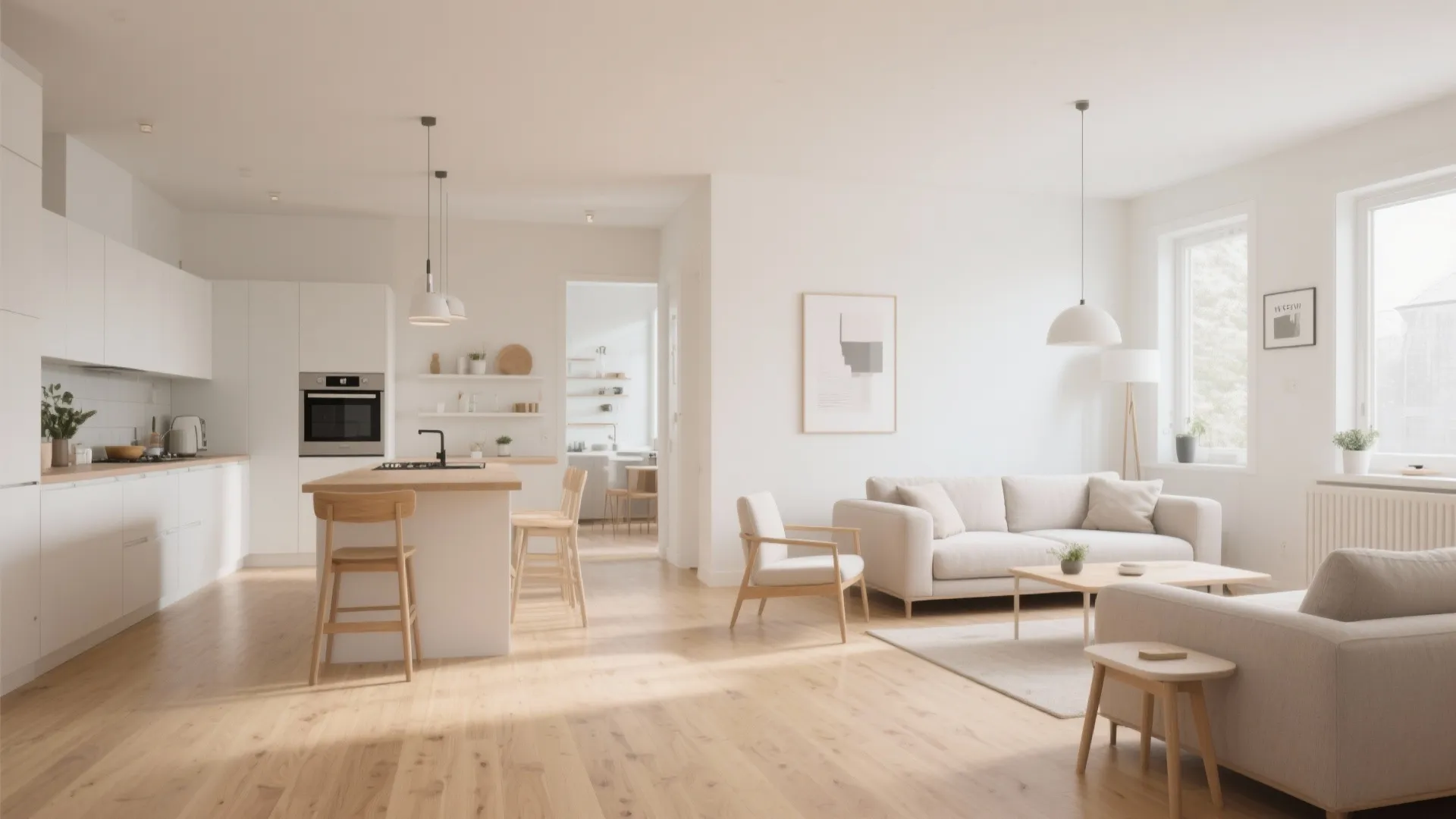 8. Consistent Flooring Throughout