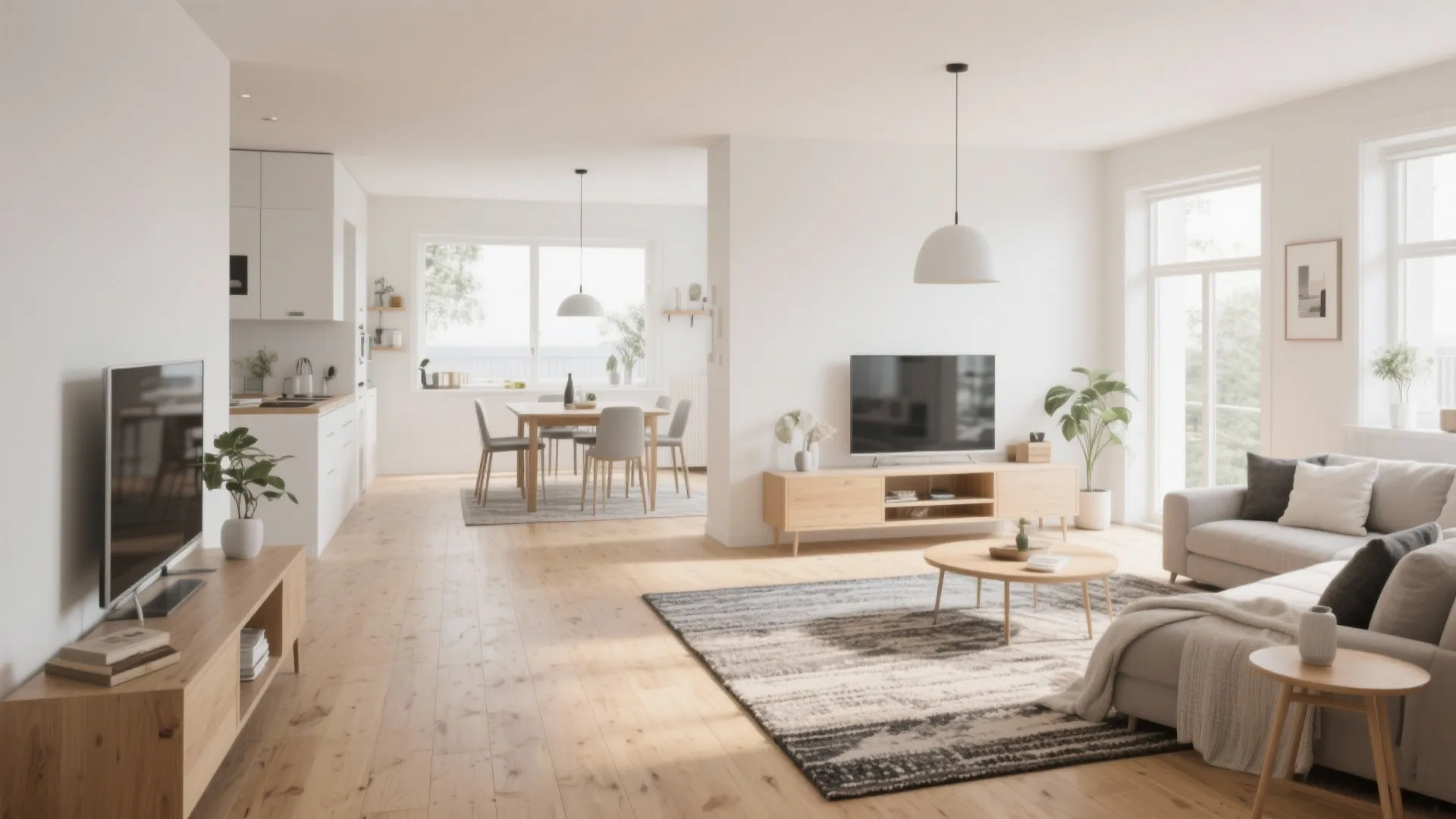 6. Consistent Flooring for Flow