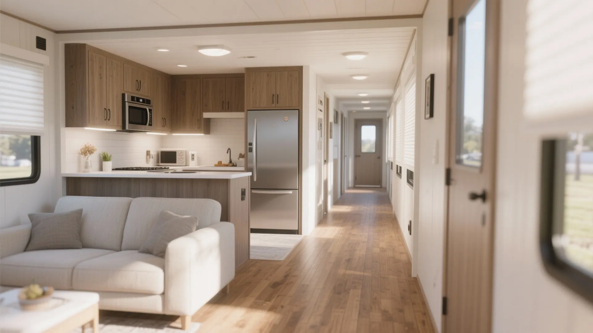 7. Consistent Flooring Throughout