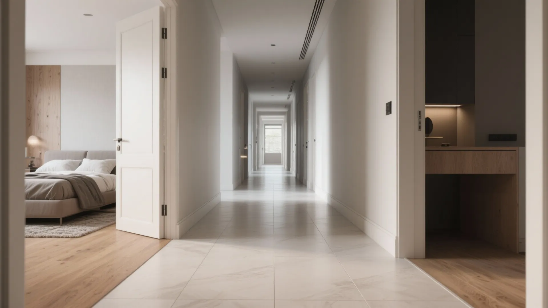 1. Zoning with consistent flooring