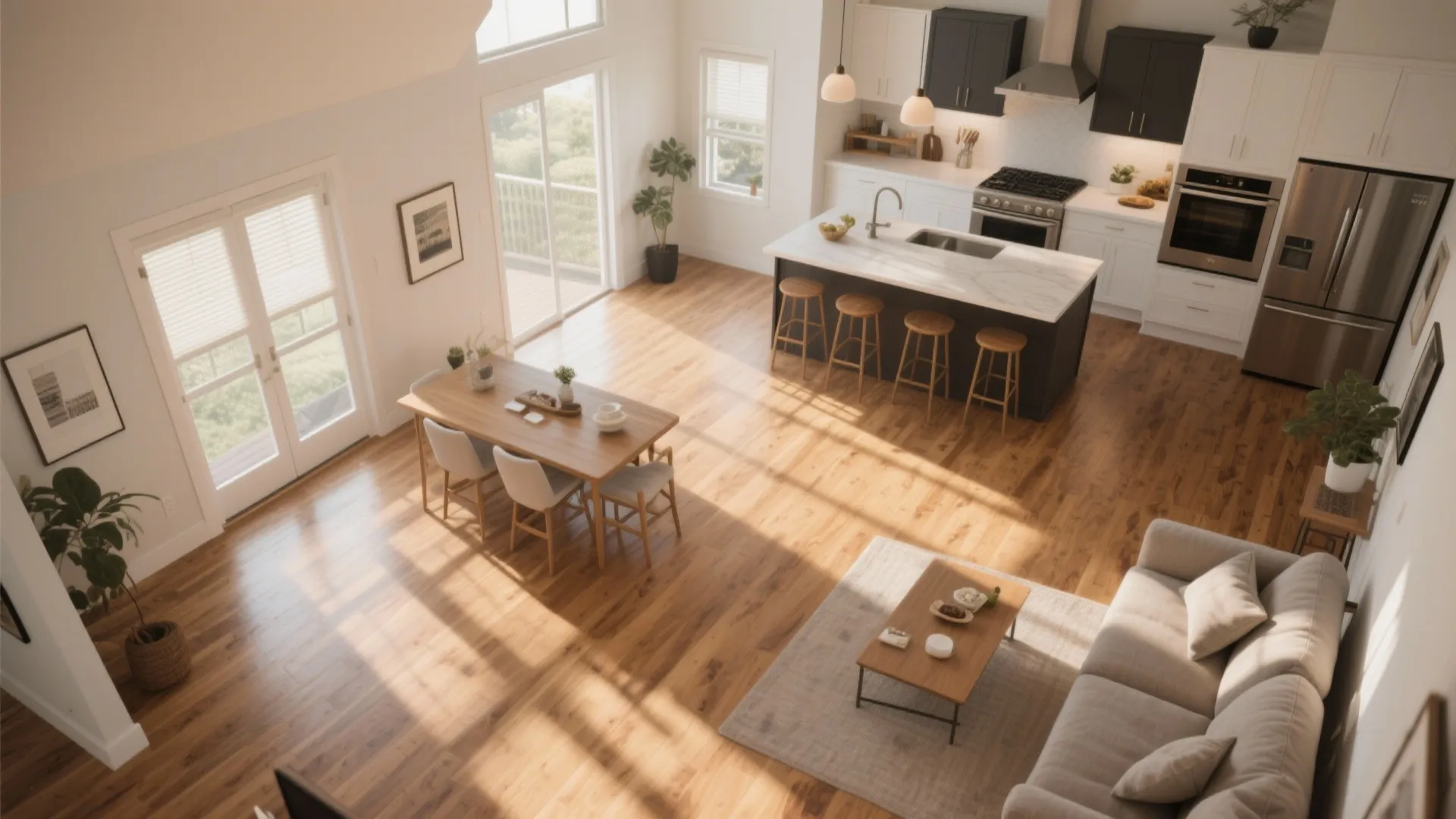 6. Consistent Flooring