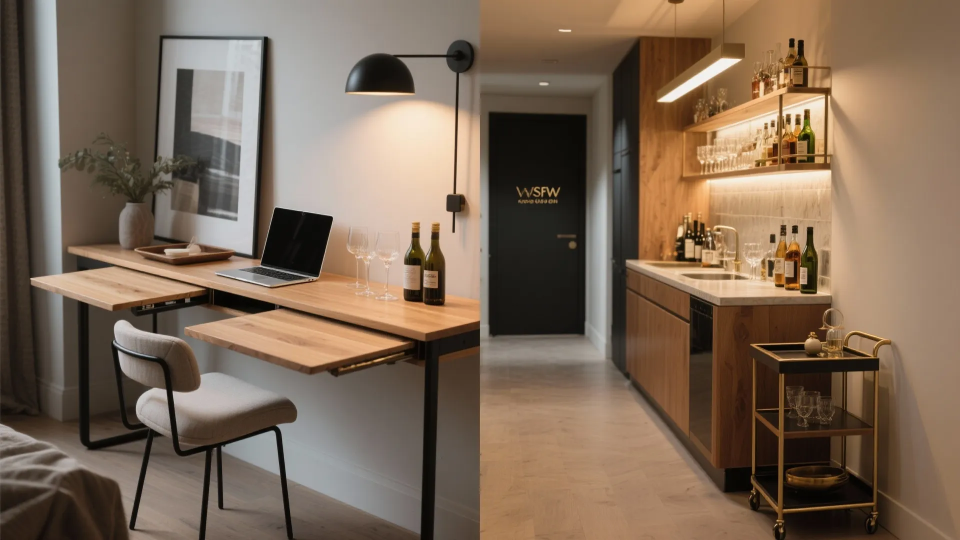 Dual-Purpose Pieces: Console-by-Day, Bar-by-Night