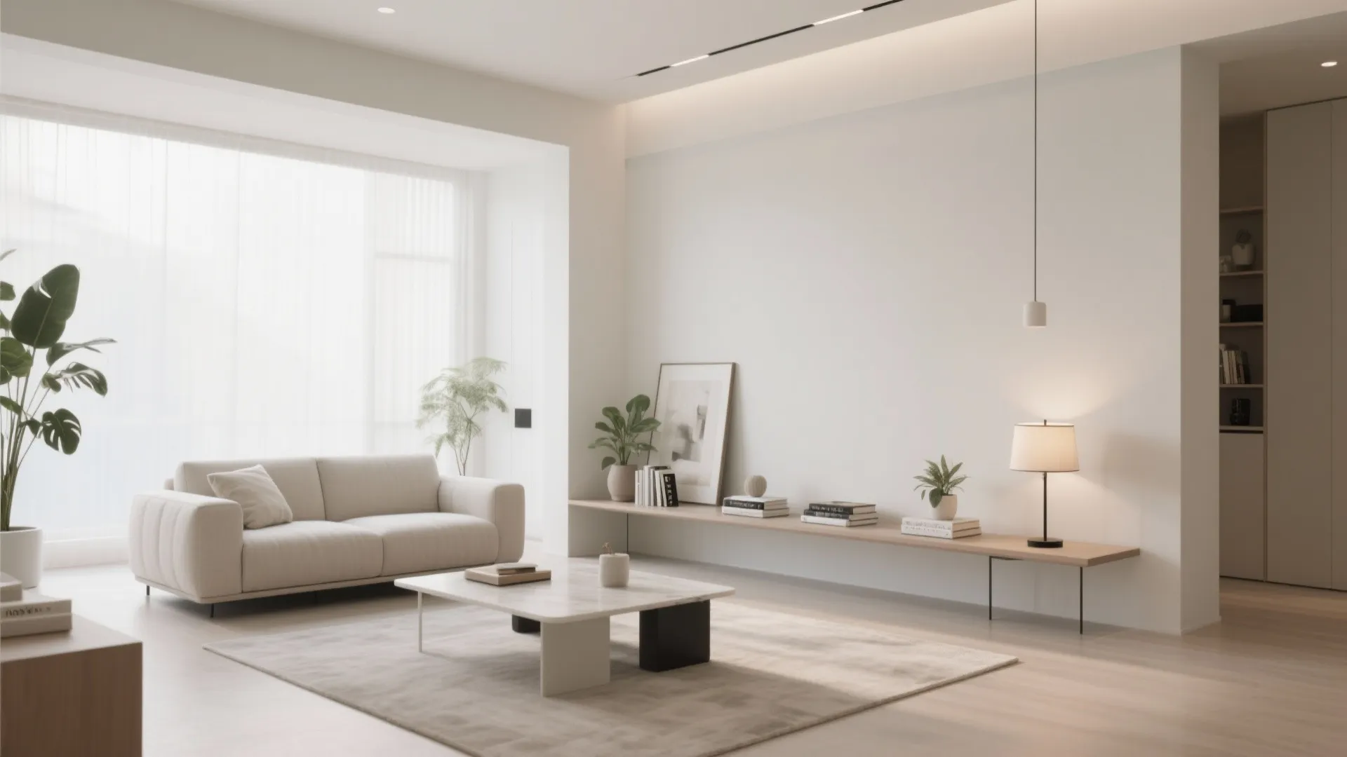 5. Add a Console Table Behind the Sofa