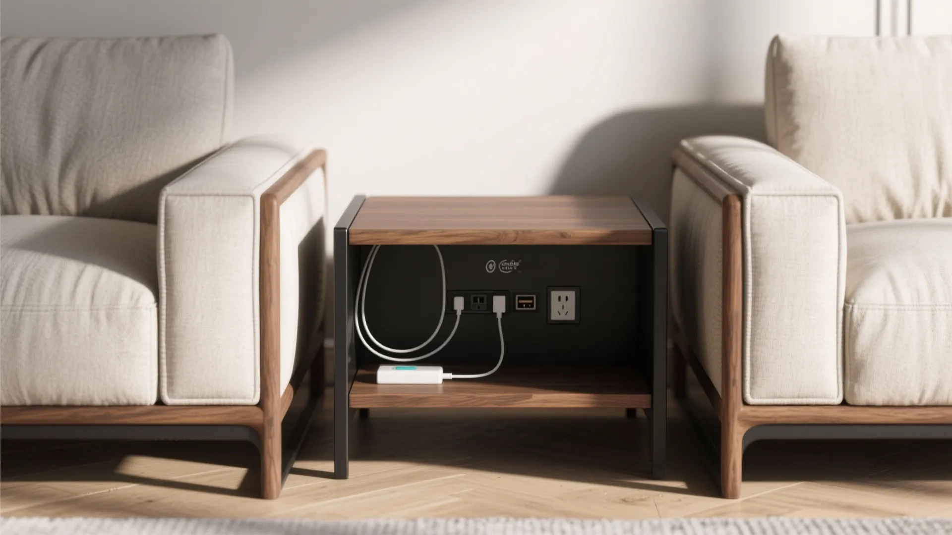 Back-to-Back Sofas to Split a Studio