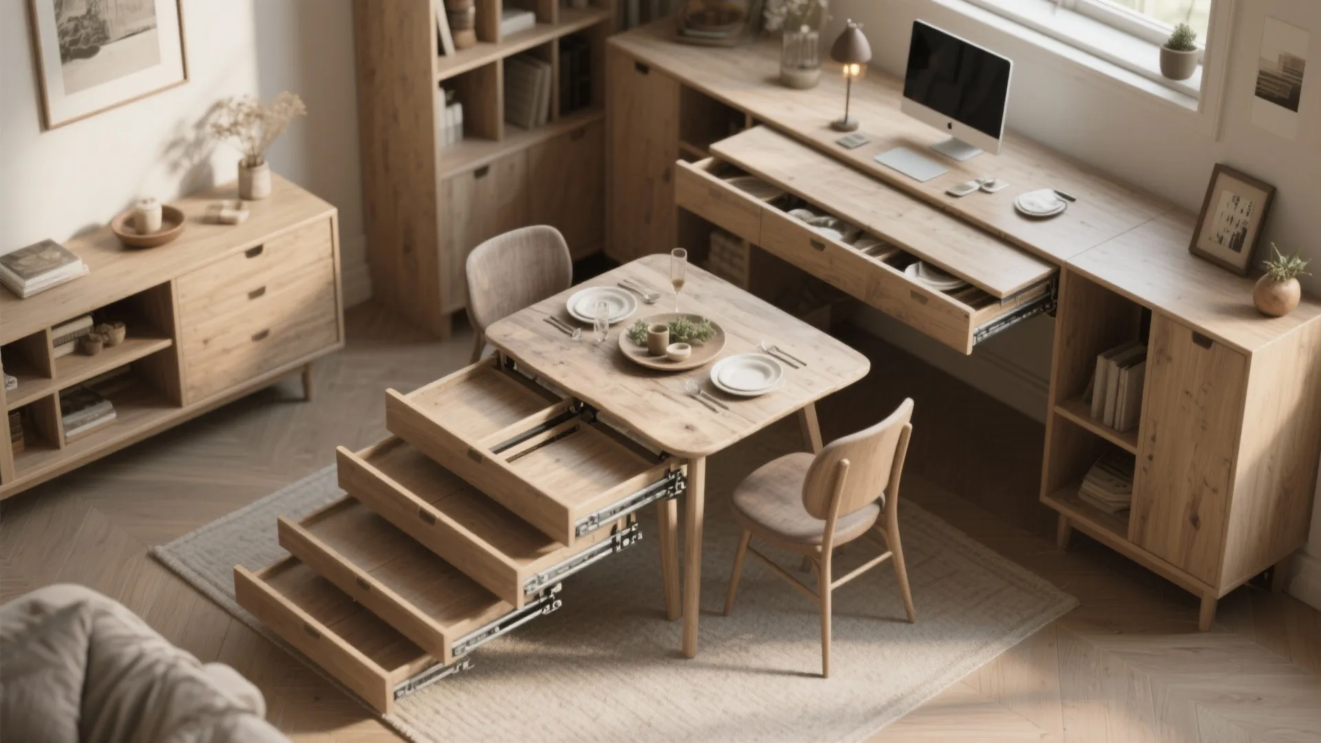 5. Convertible Console-to-Table