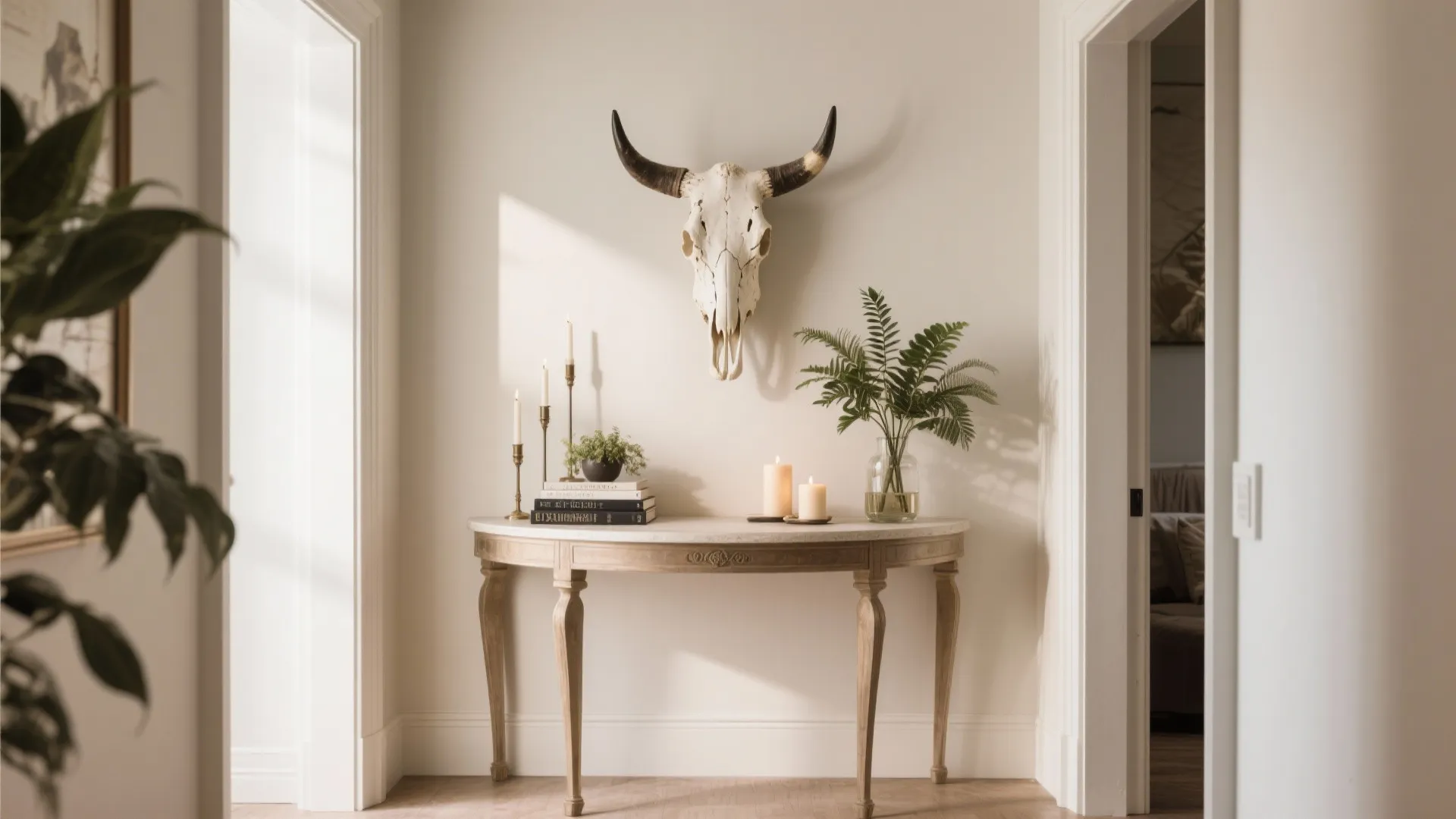 4. Mounted Above a Console Table