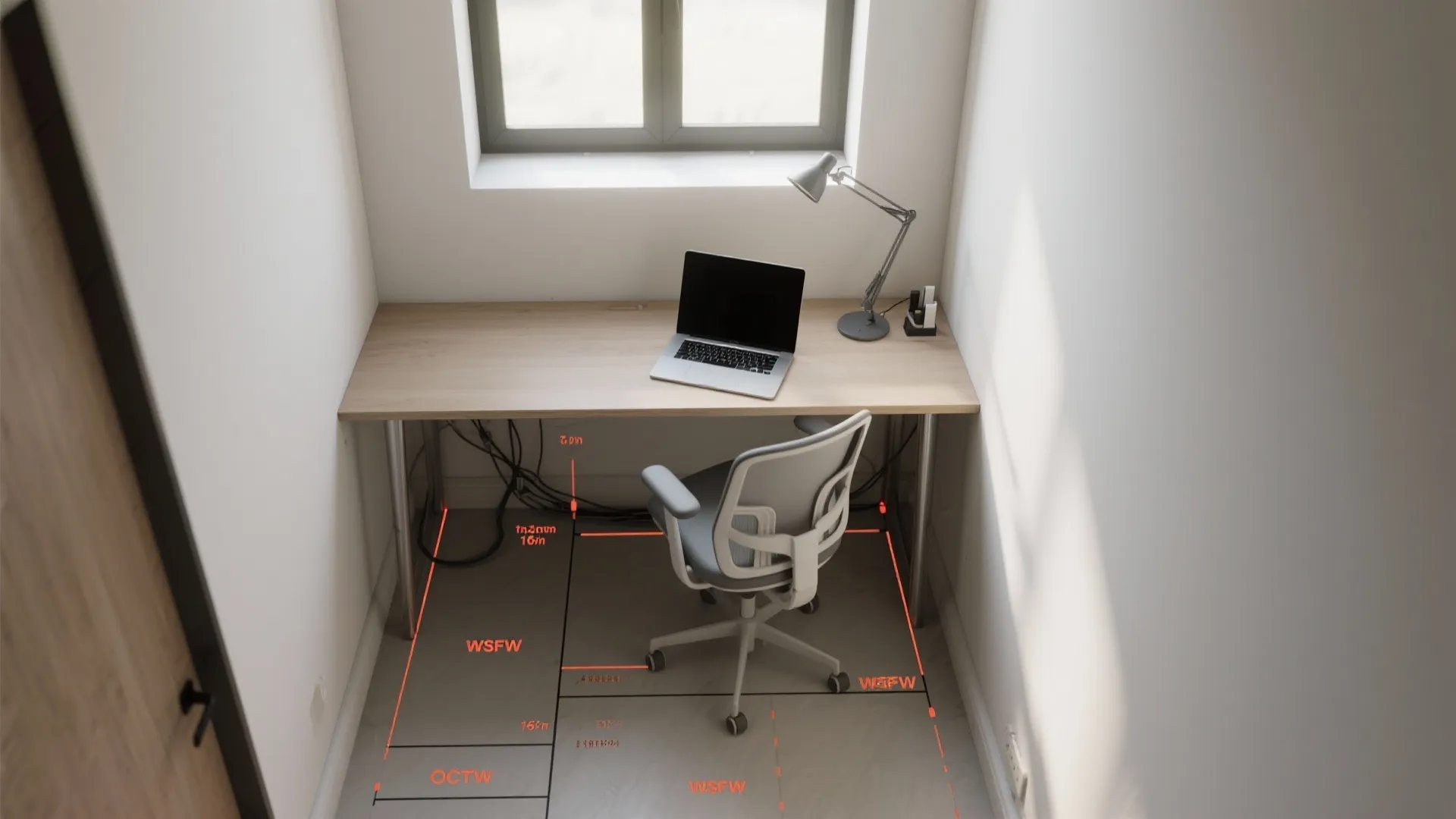 3. Narrow Console That Doubles as a Desk — A Tiny Work Nook