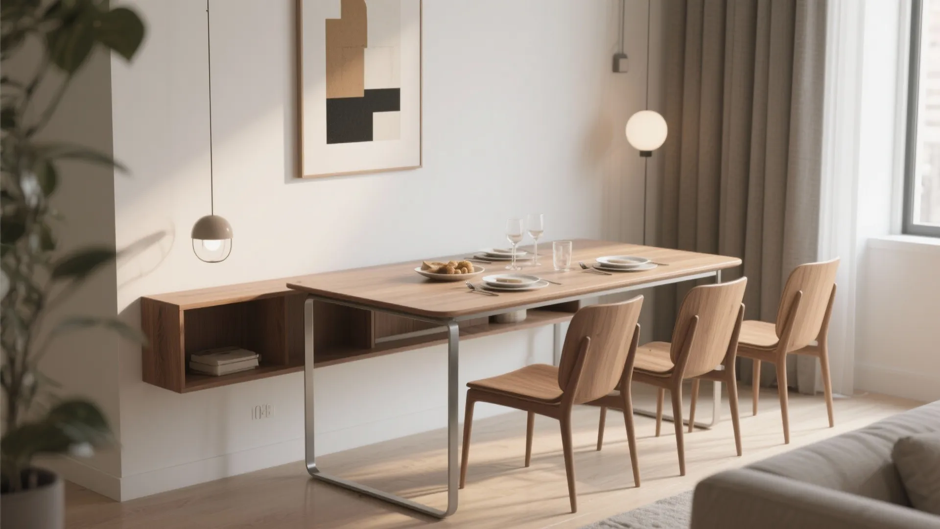 1. Treat it as a console-turned-dining table