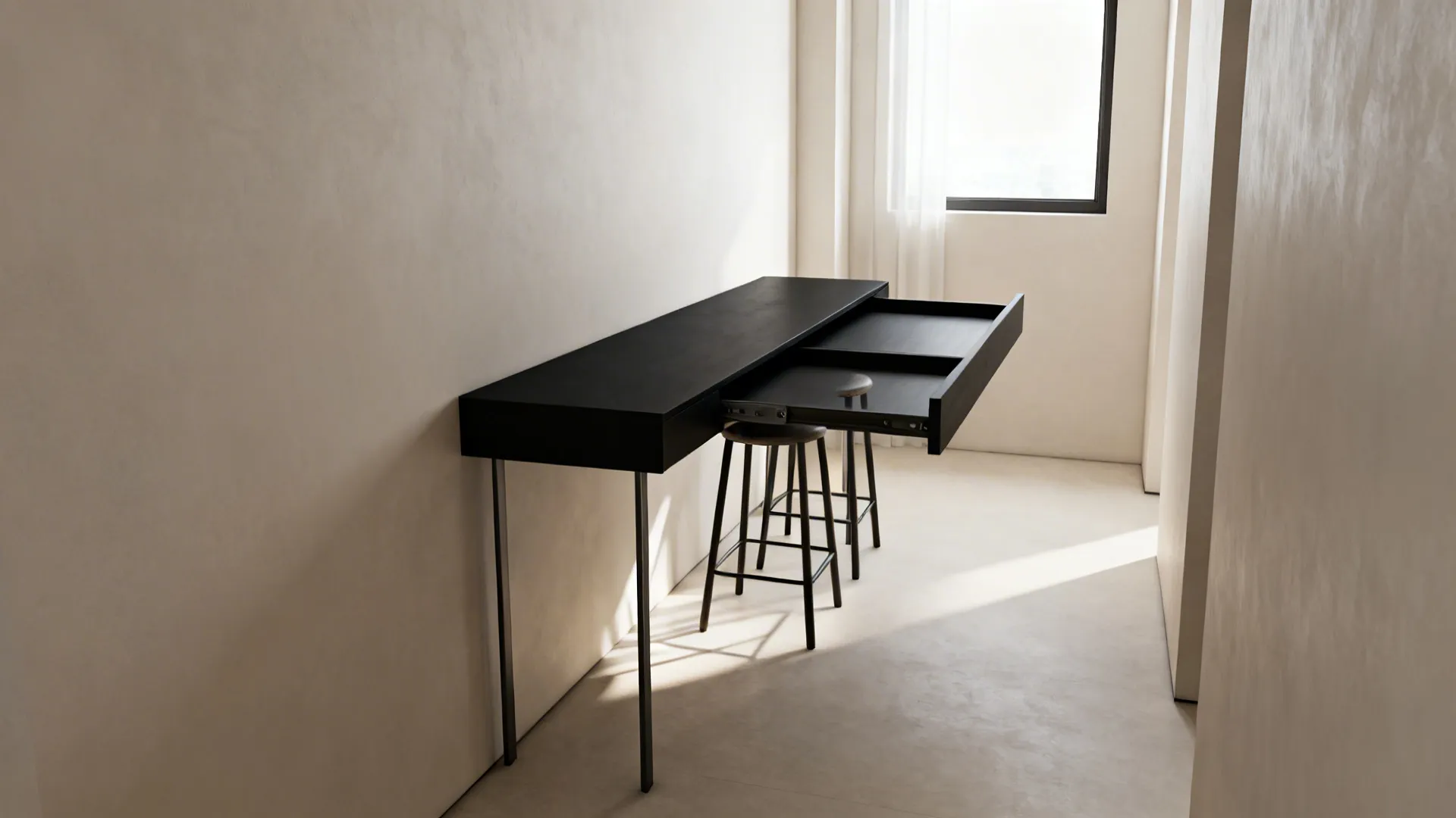 1. Multipurpose Rectangle Console That Doubles as Dining