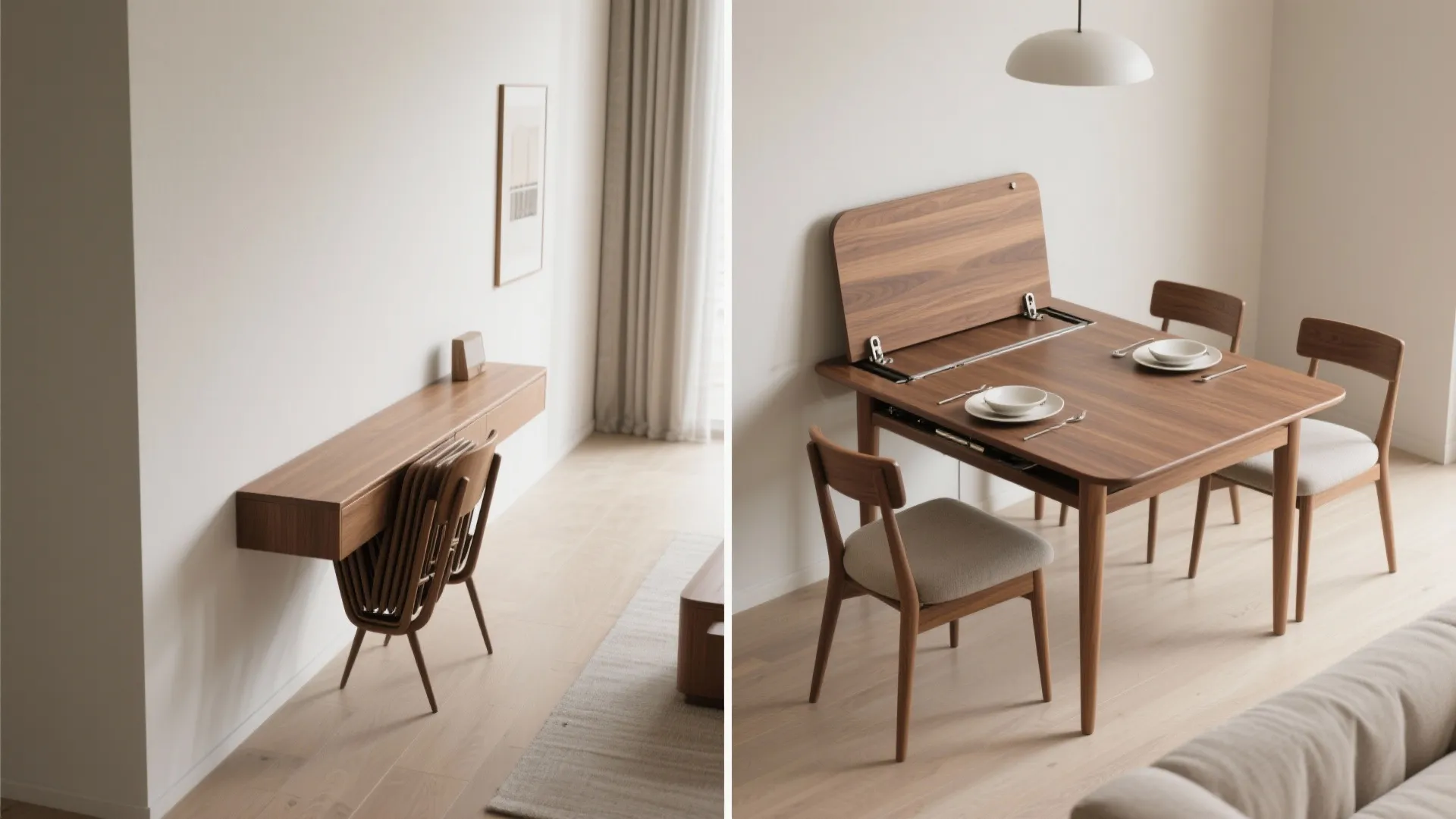 Flexible Dining Table That Doubles as a Console