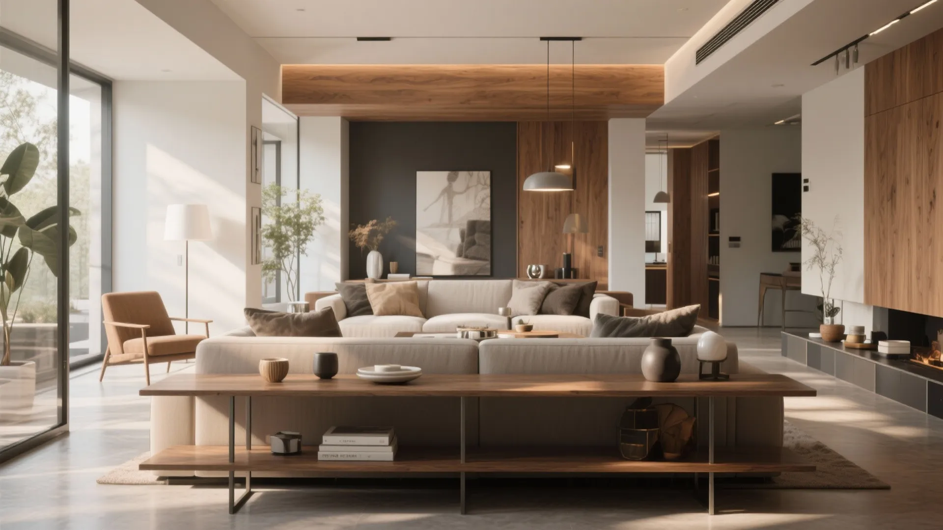 6. Console Table as Room Divider