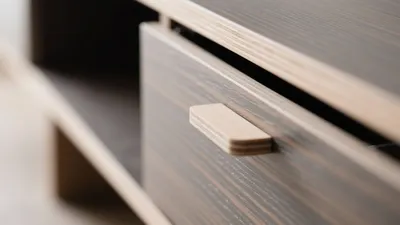 Modern Wooden Drawer Design with Minimalist Hardware