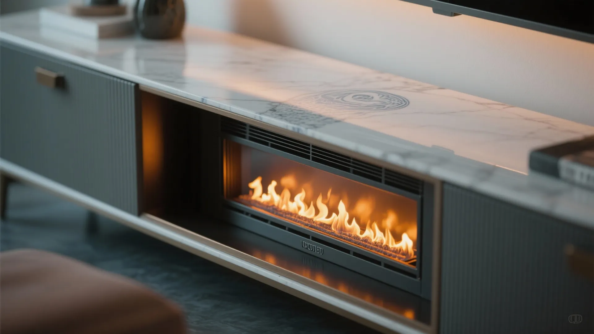 4. Console-height insert that doubles as furniture