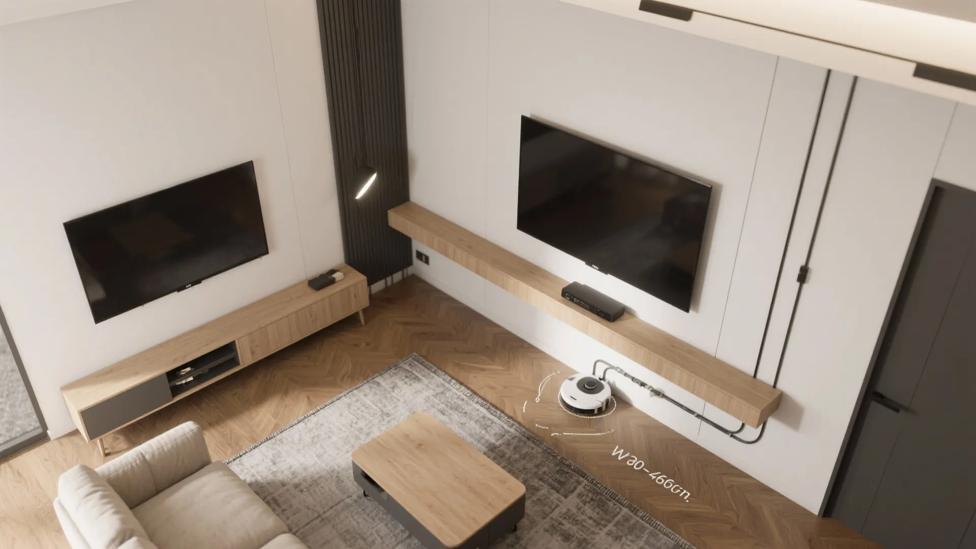 Minimalist Wall-Mounted Console