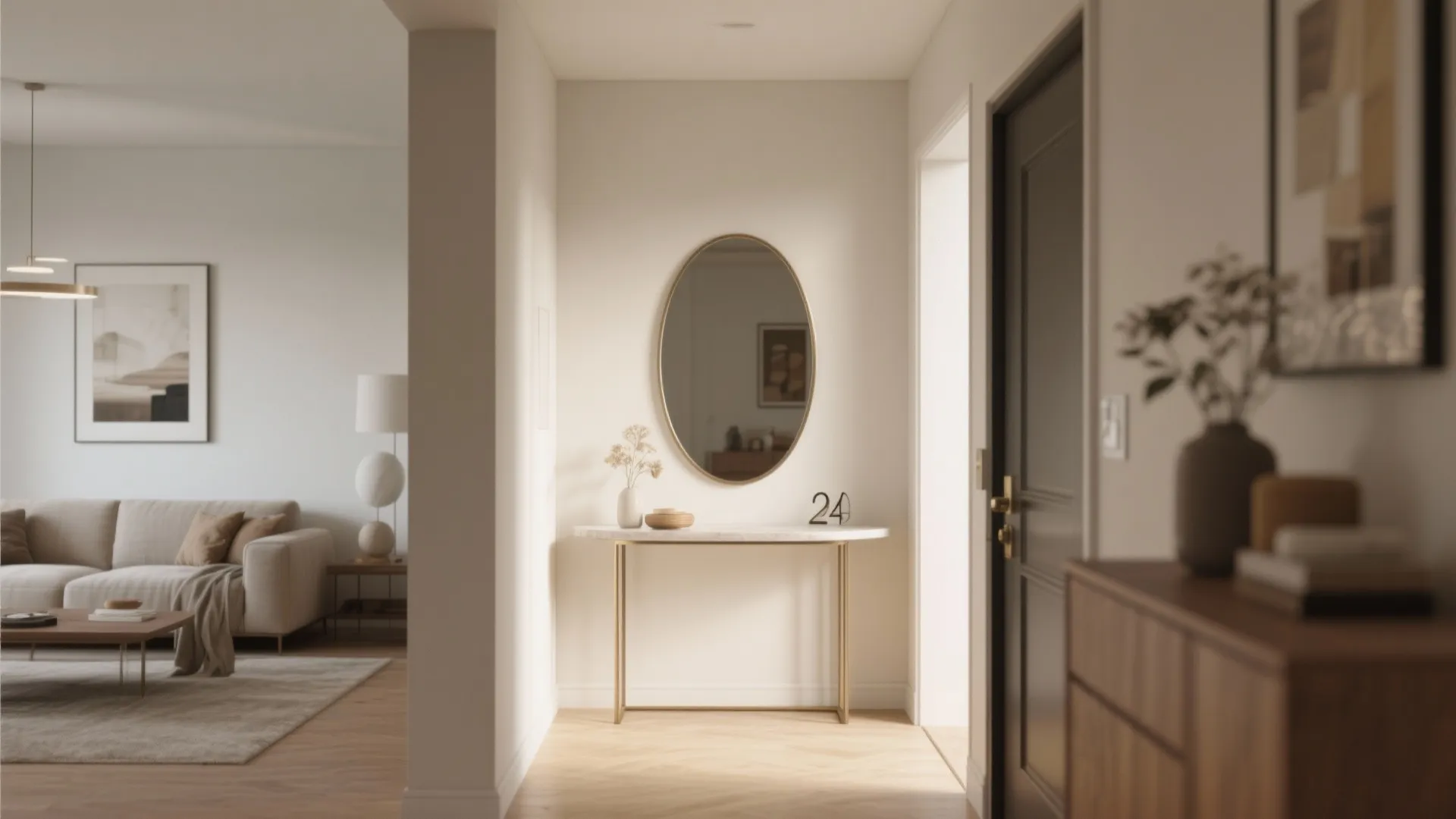 Above a Console Table