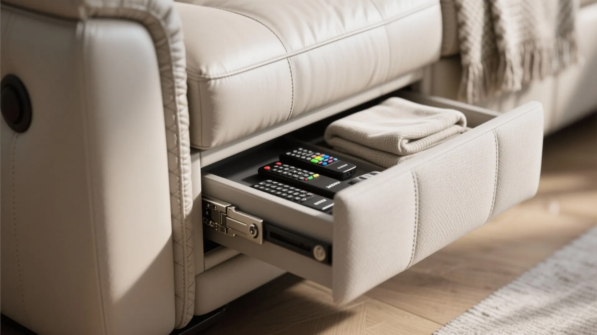 Storage-Integrated Recliner Sofas