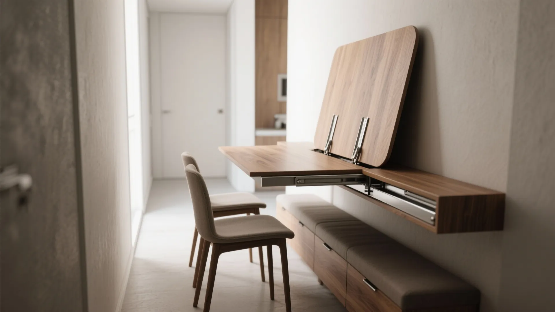 1. Console-to-table with a butterfly leaf