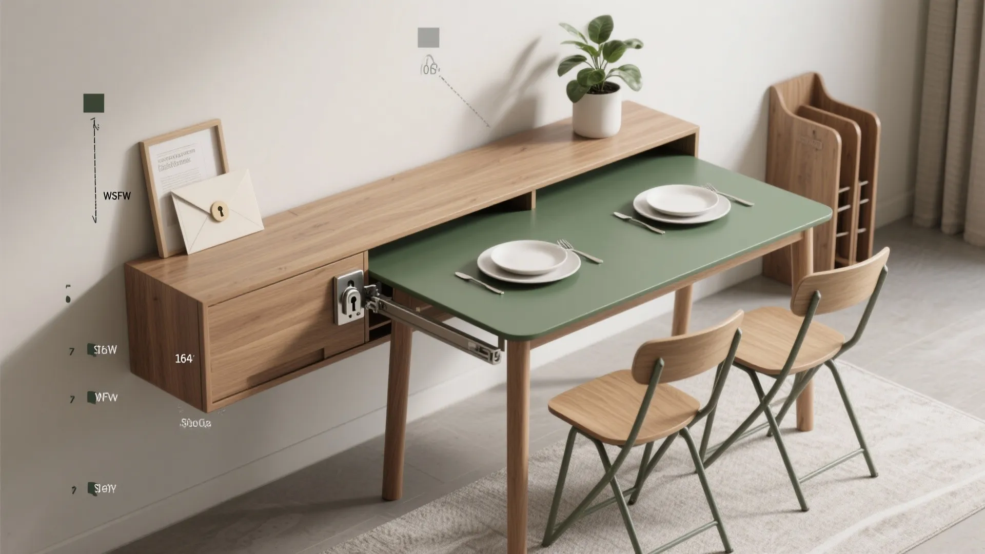 4. Convertible console-to-table for multi-use rooms