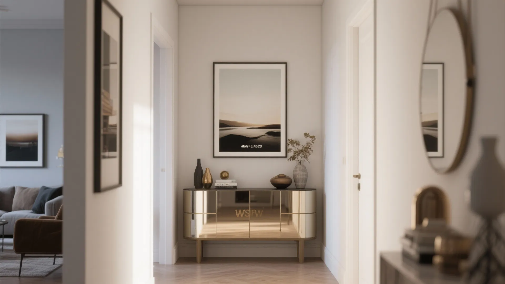 Above a Console Table