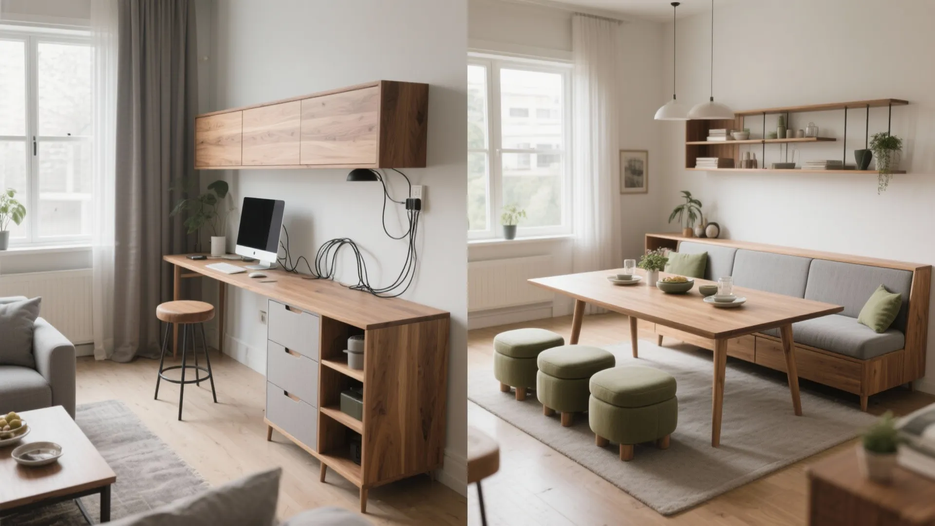 Idea 2: Dual-Purpose, Transforming Furniture