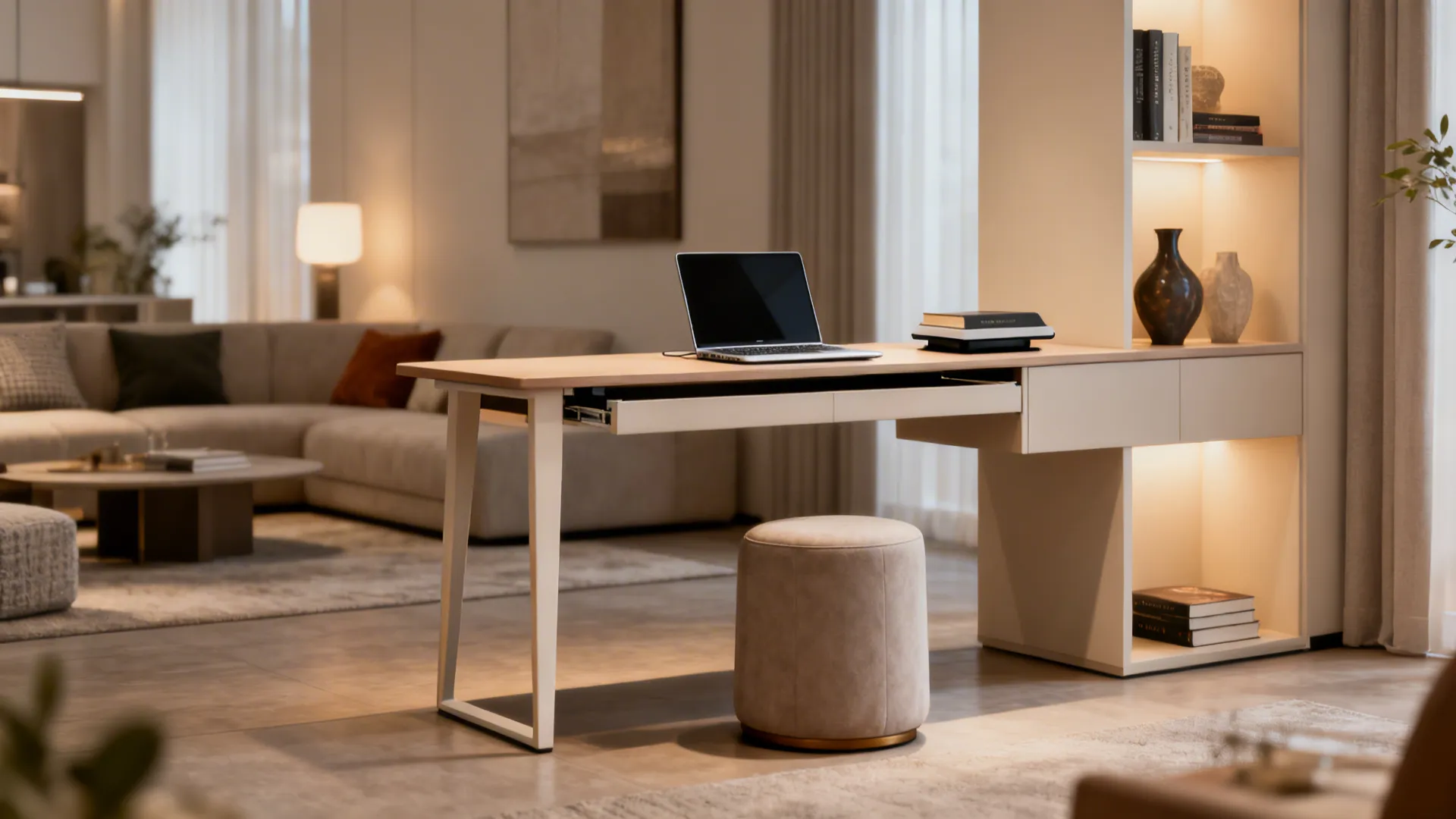 3. Convertible Console Table Desk