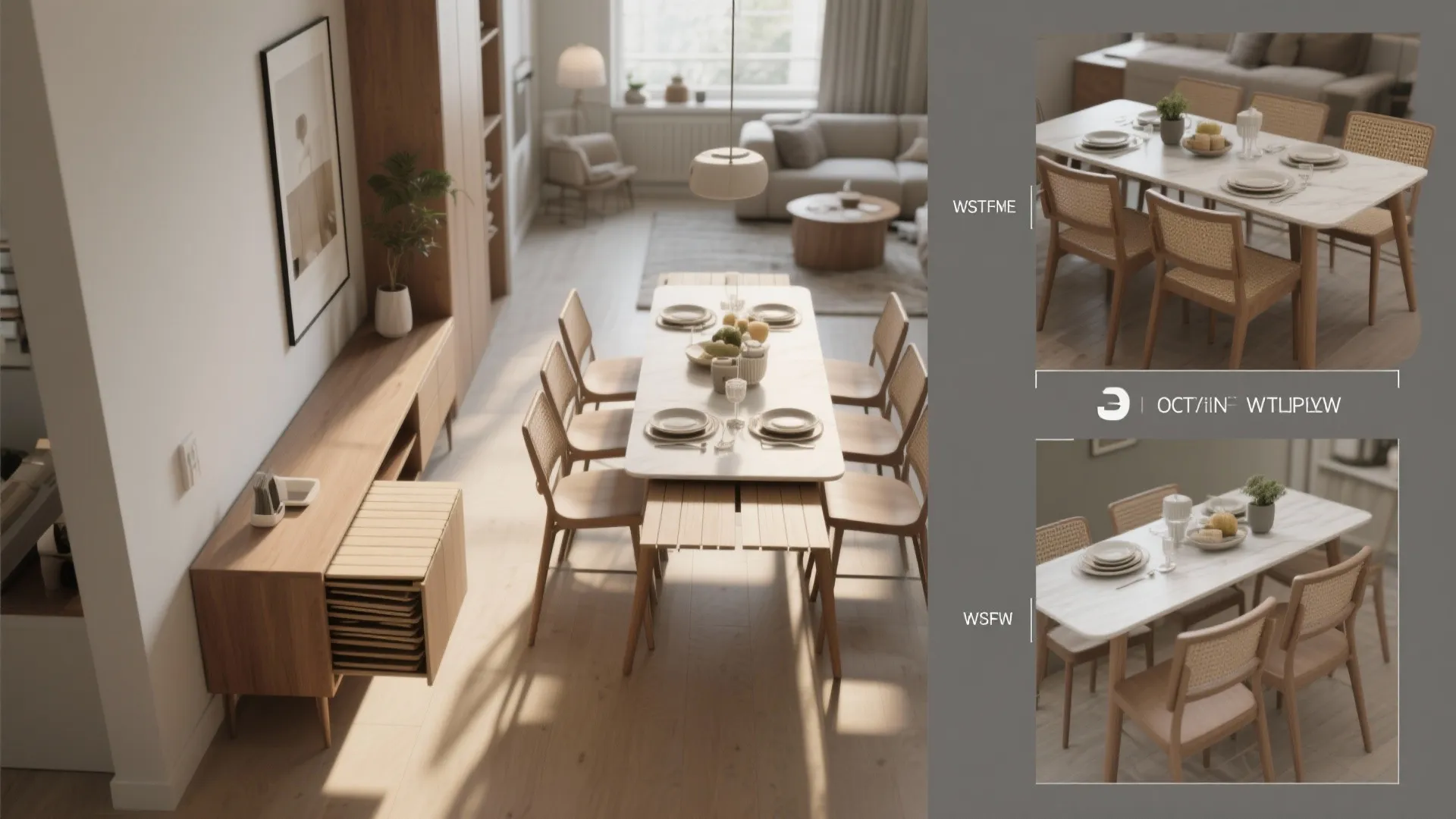 3. Console-to-dining transformation