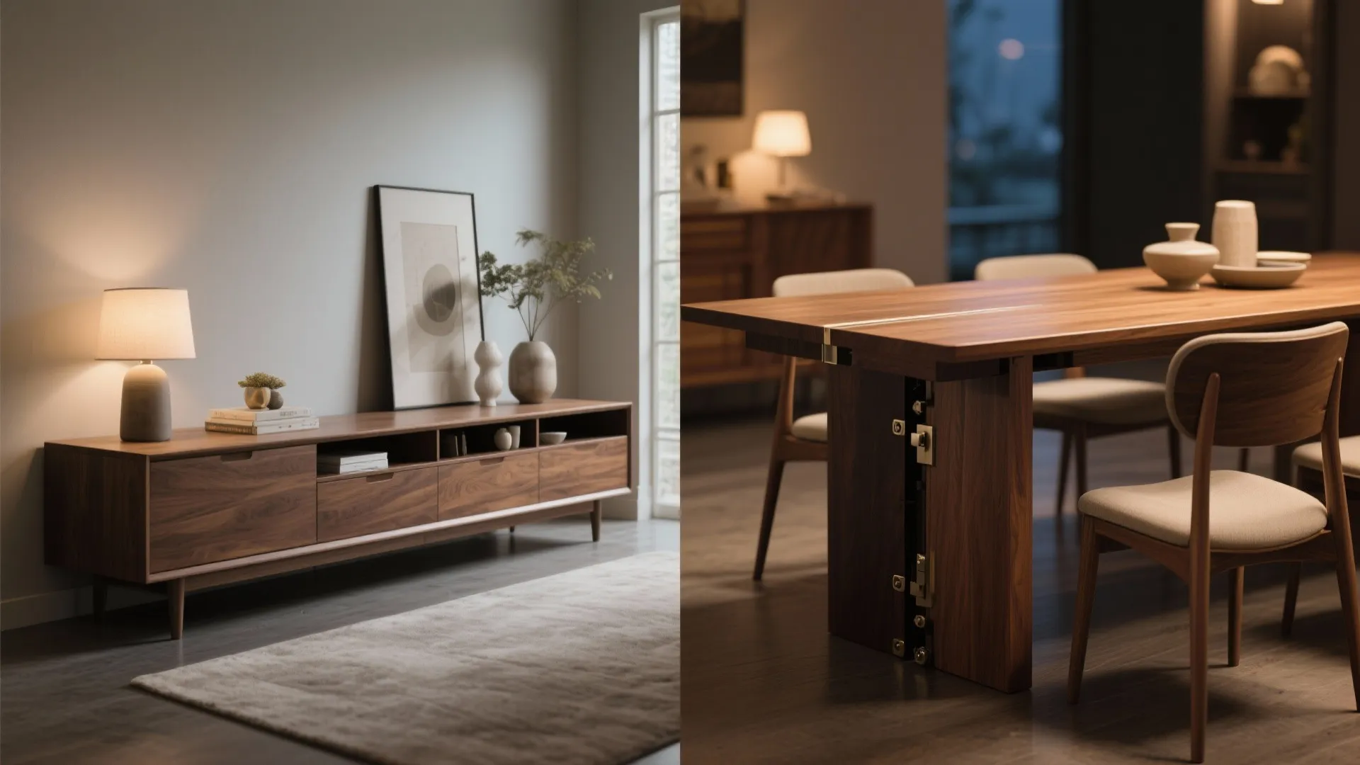 5. Multifunctional console-to-table pieces