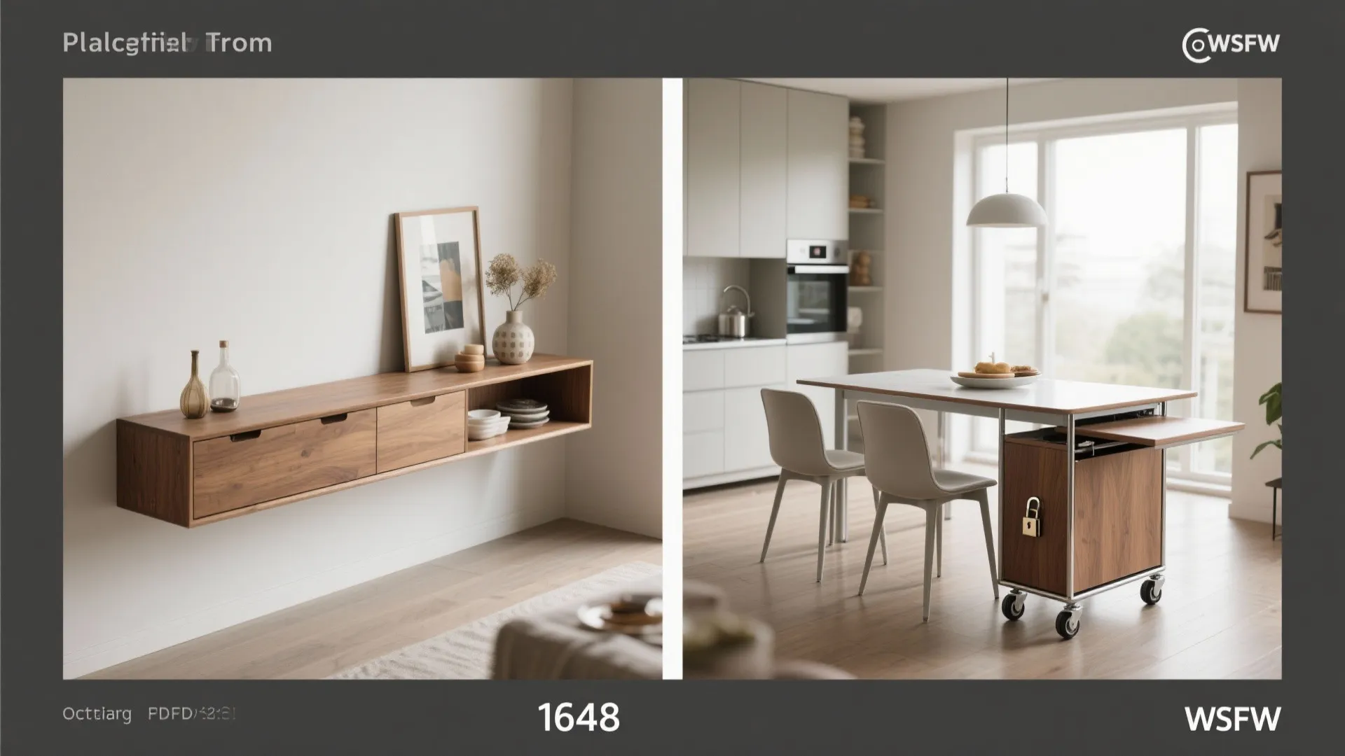 5. Convertible console, island, or trolley table