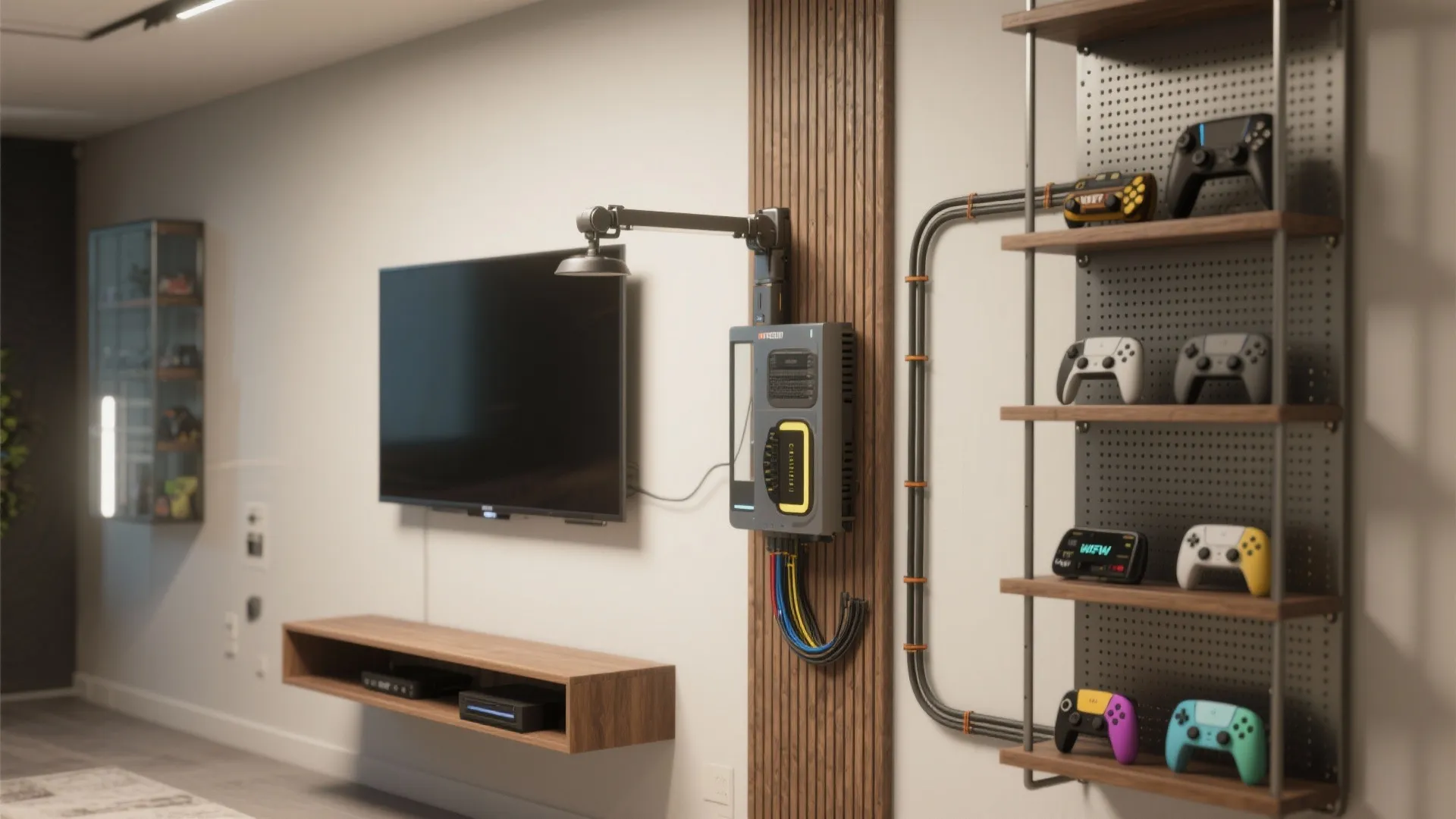 5. Compact console wall and vertical displays