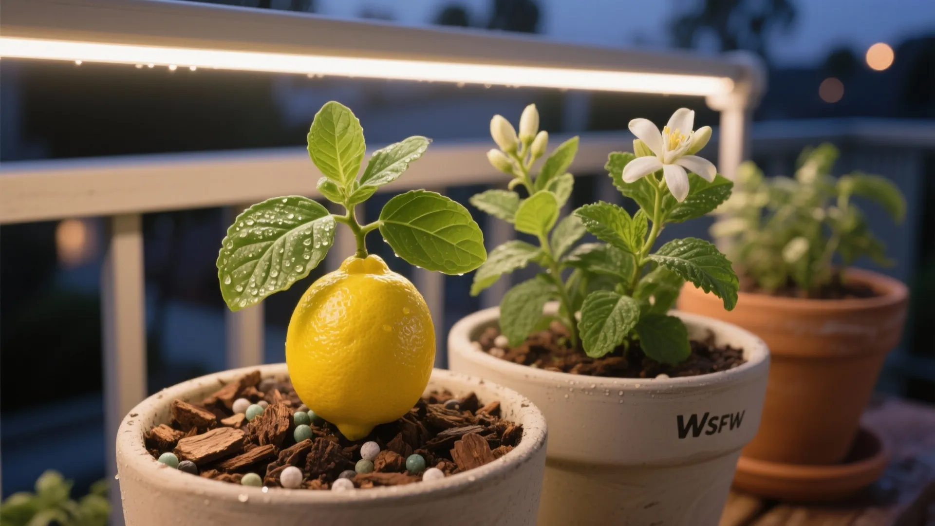 Container Edibles: Herbs, Citrus, and Night-Scented Layers