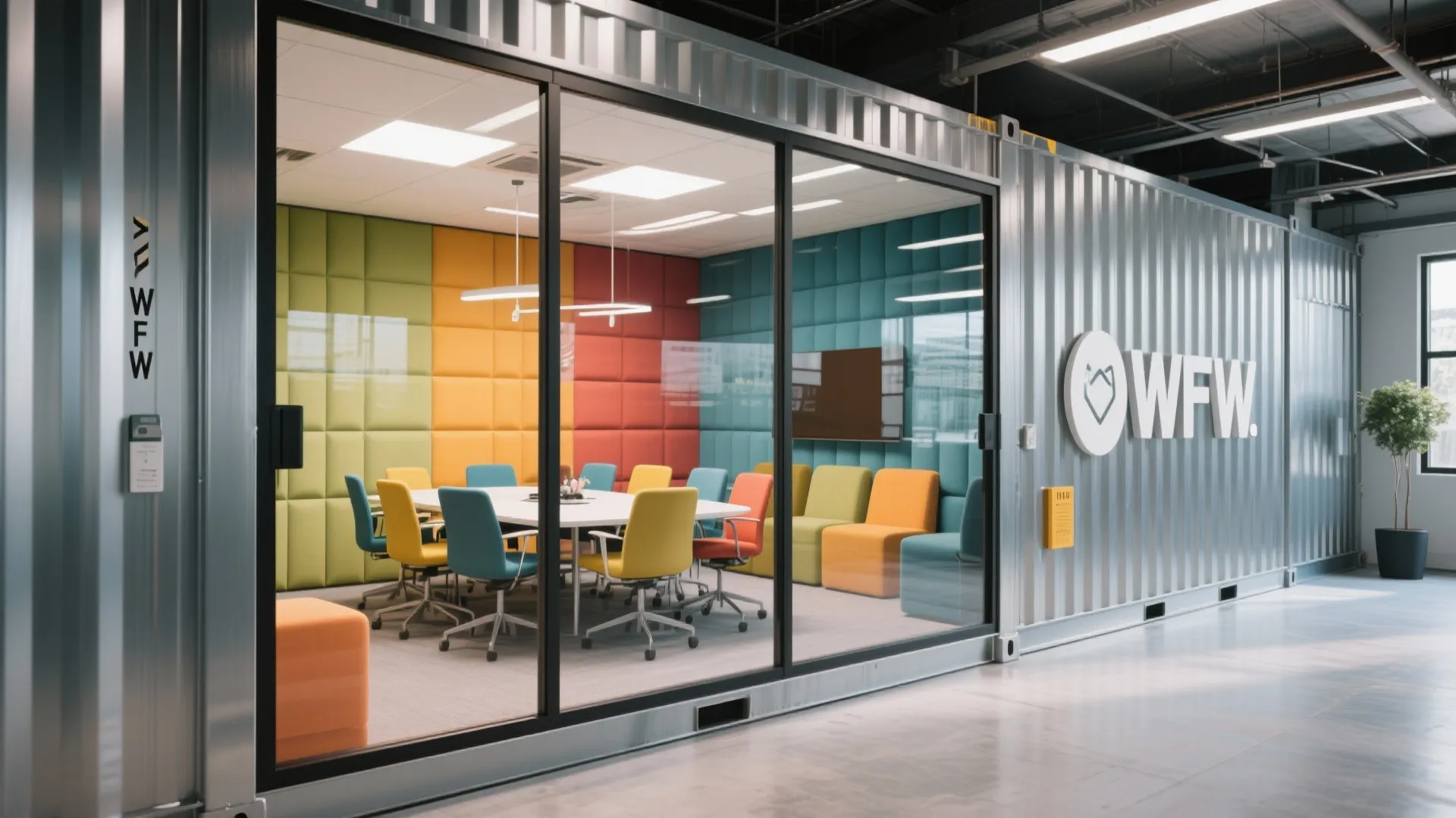 3. Container-Style Meeting Pods