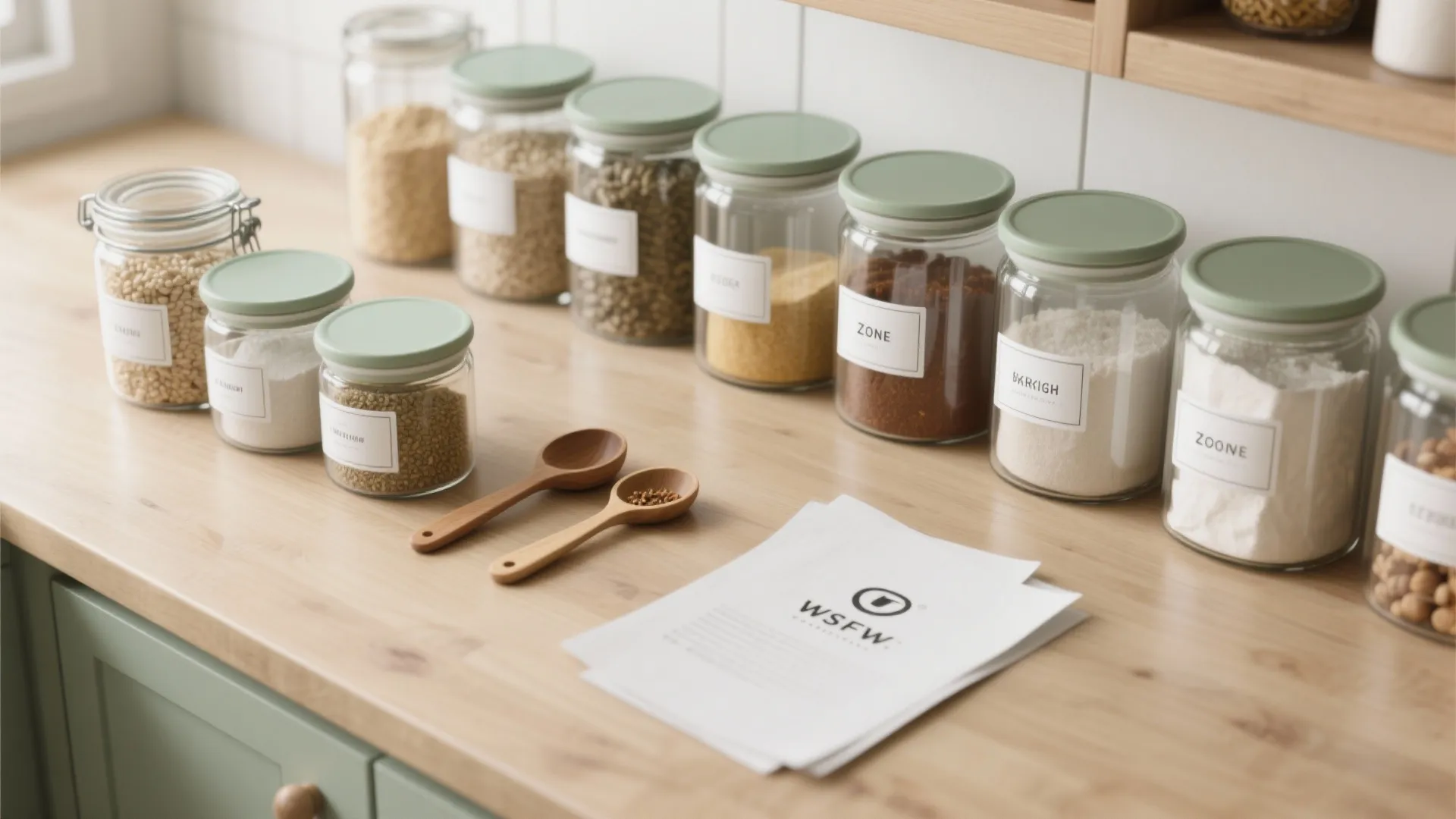 5. Clear containers, labels, and zones