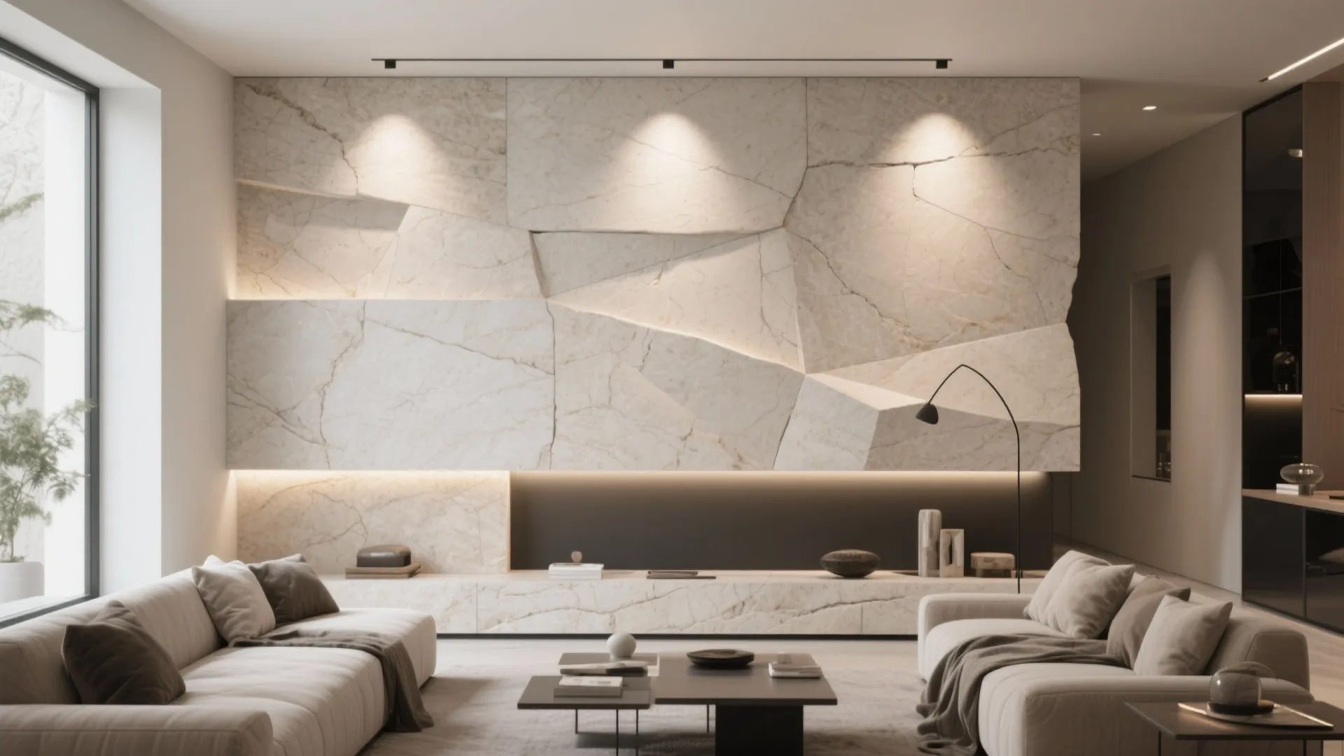 Contemporary Stone Feature Wall