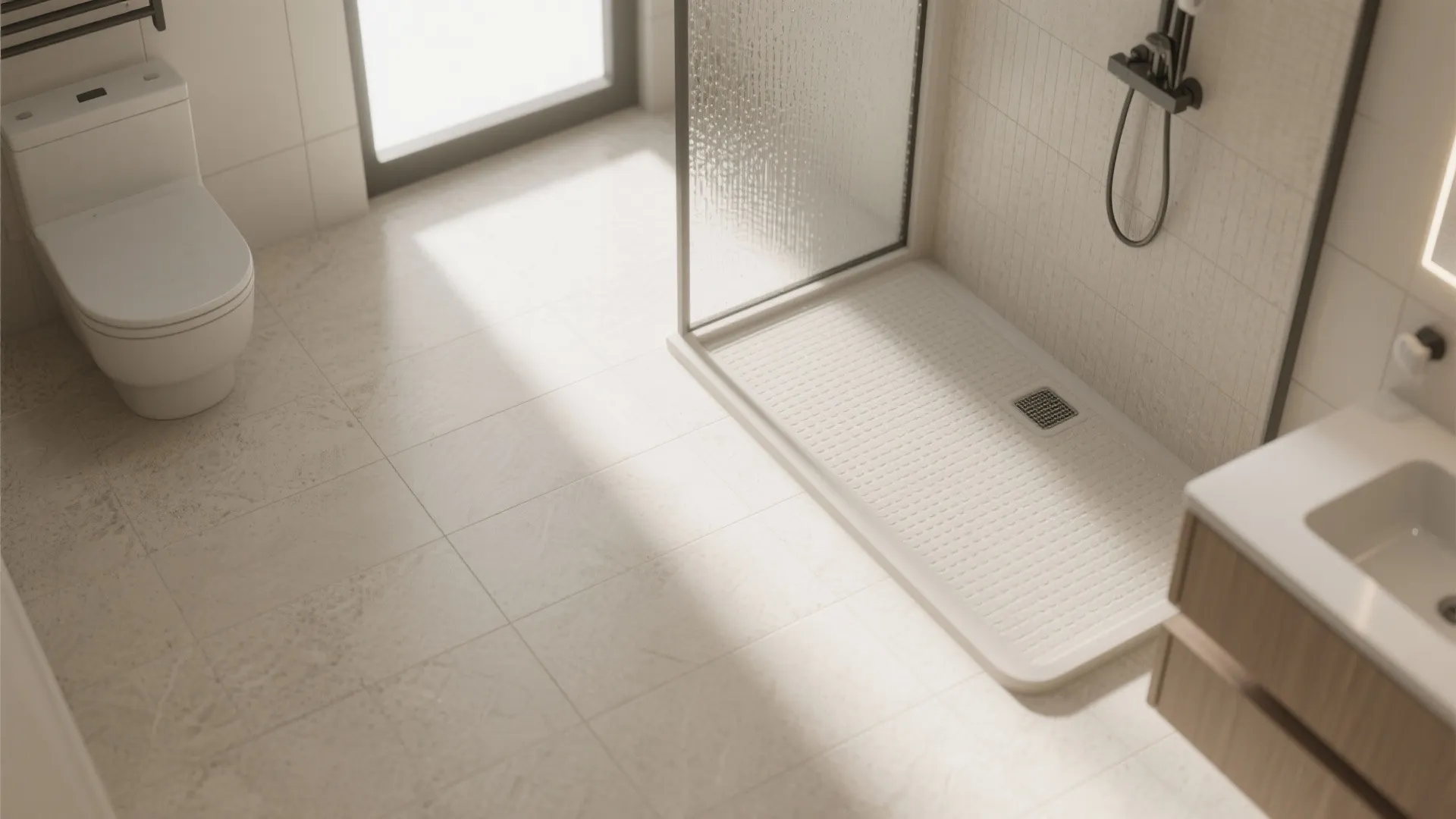 7. Light, continuous flooring