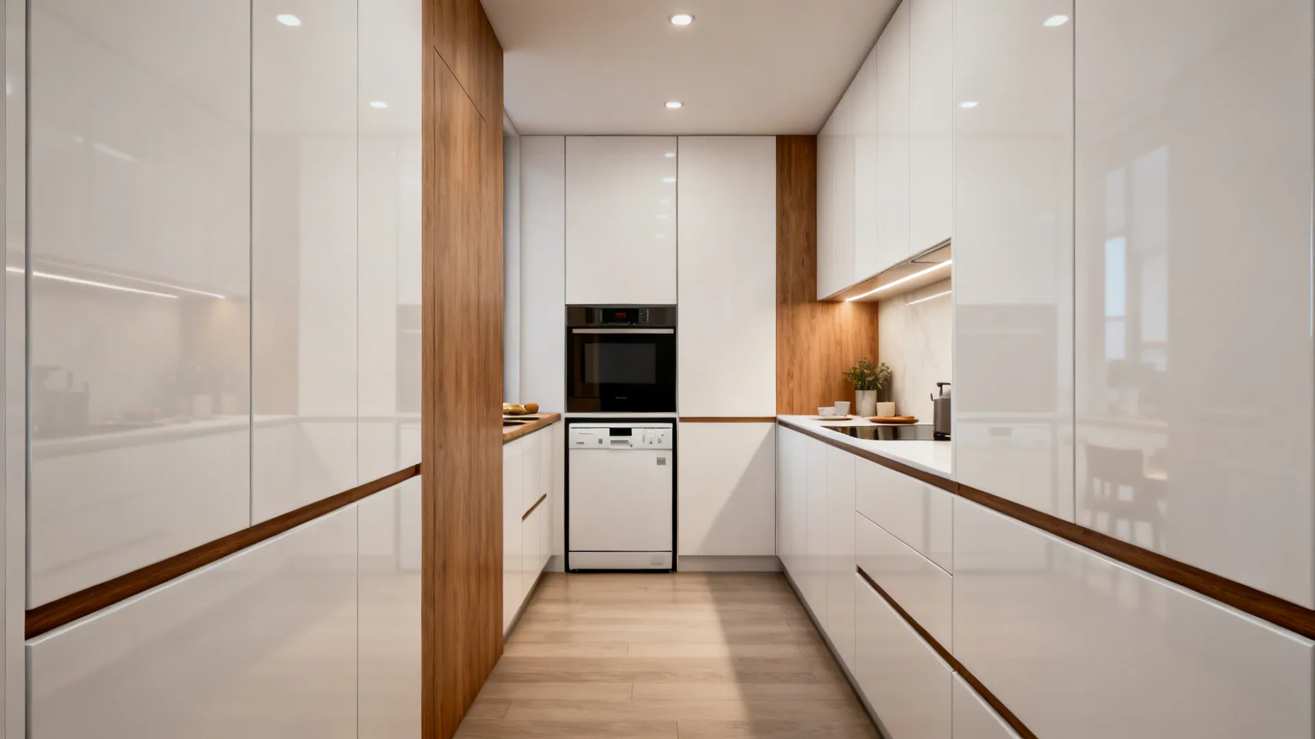 2. Continuous cabinetry and integrated appliances