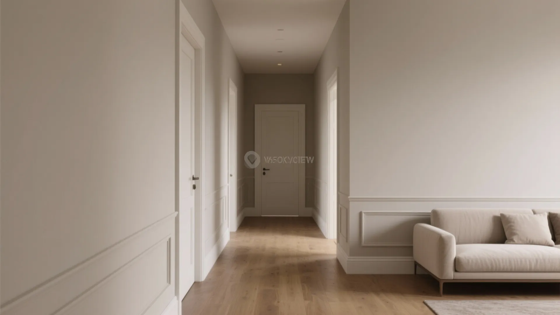 3. Use a continuous color story and minimize trim contrast