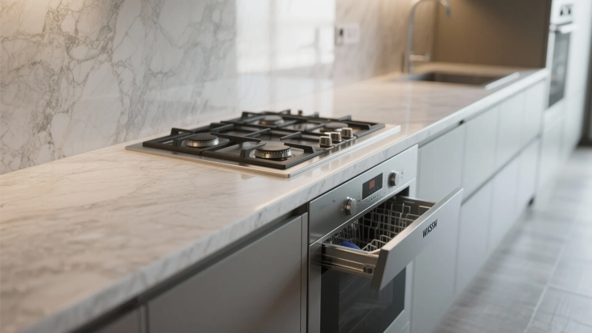 2. Continuous Counter and Integrated Appliances